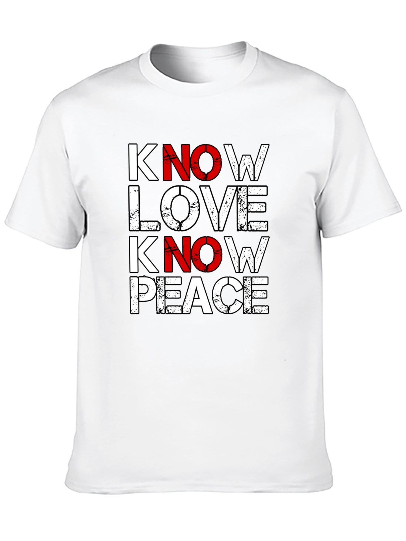 Know Love Know Peace Graphic Tee - Black