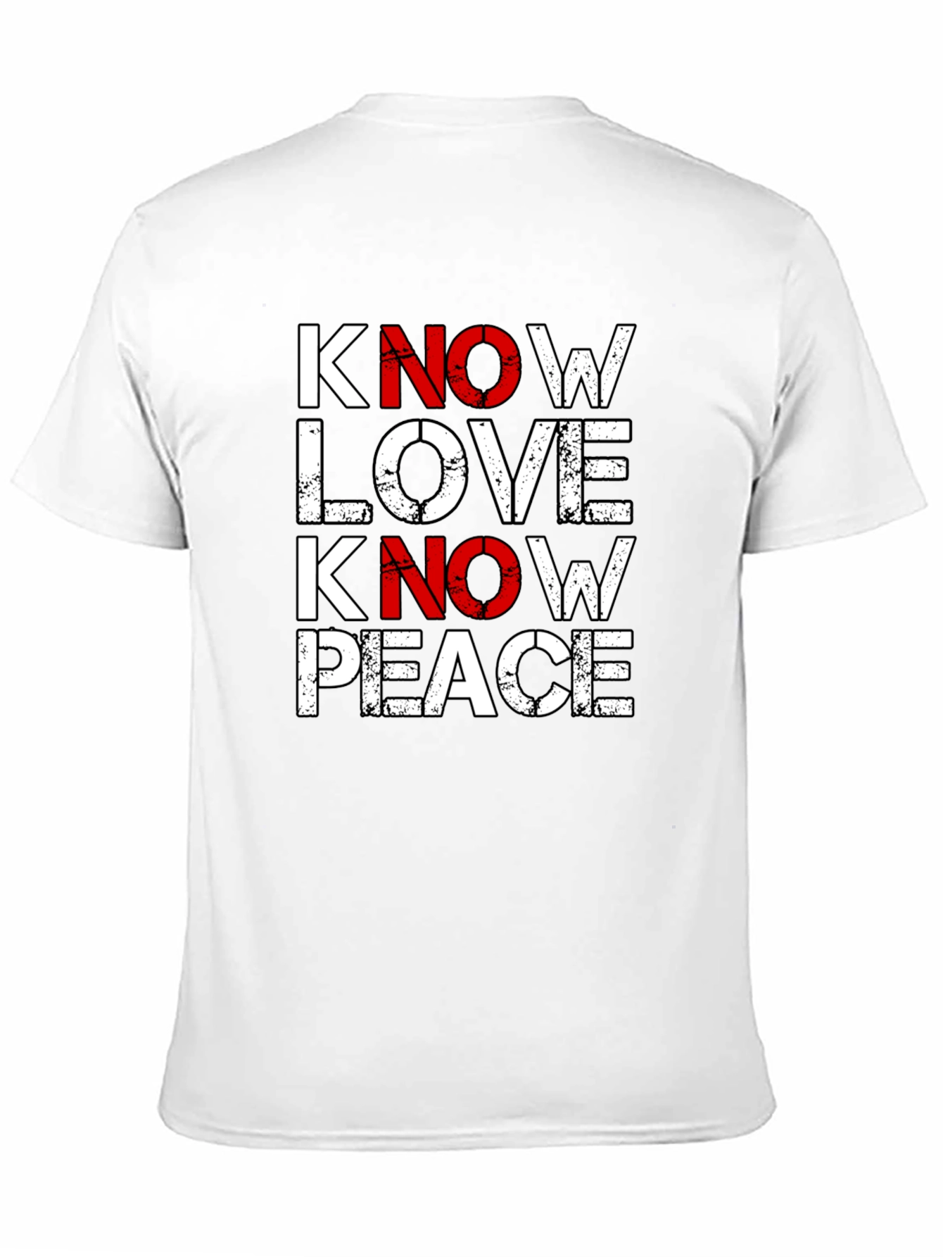 Know Love Know Peace Graphic Tee - Black