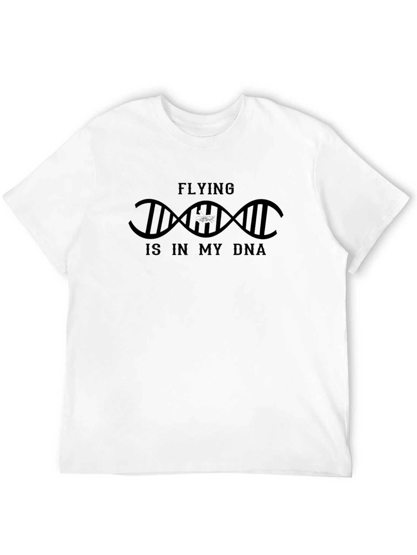 Flying is in My DNA T-Shirt - Black