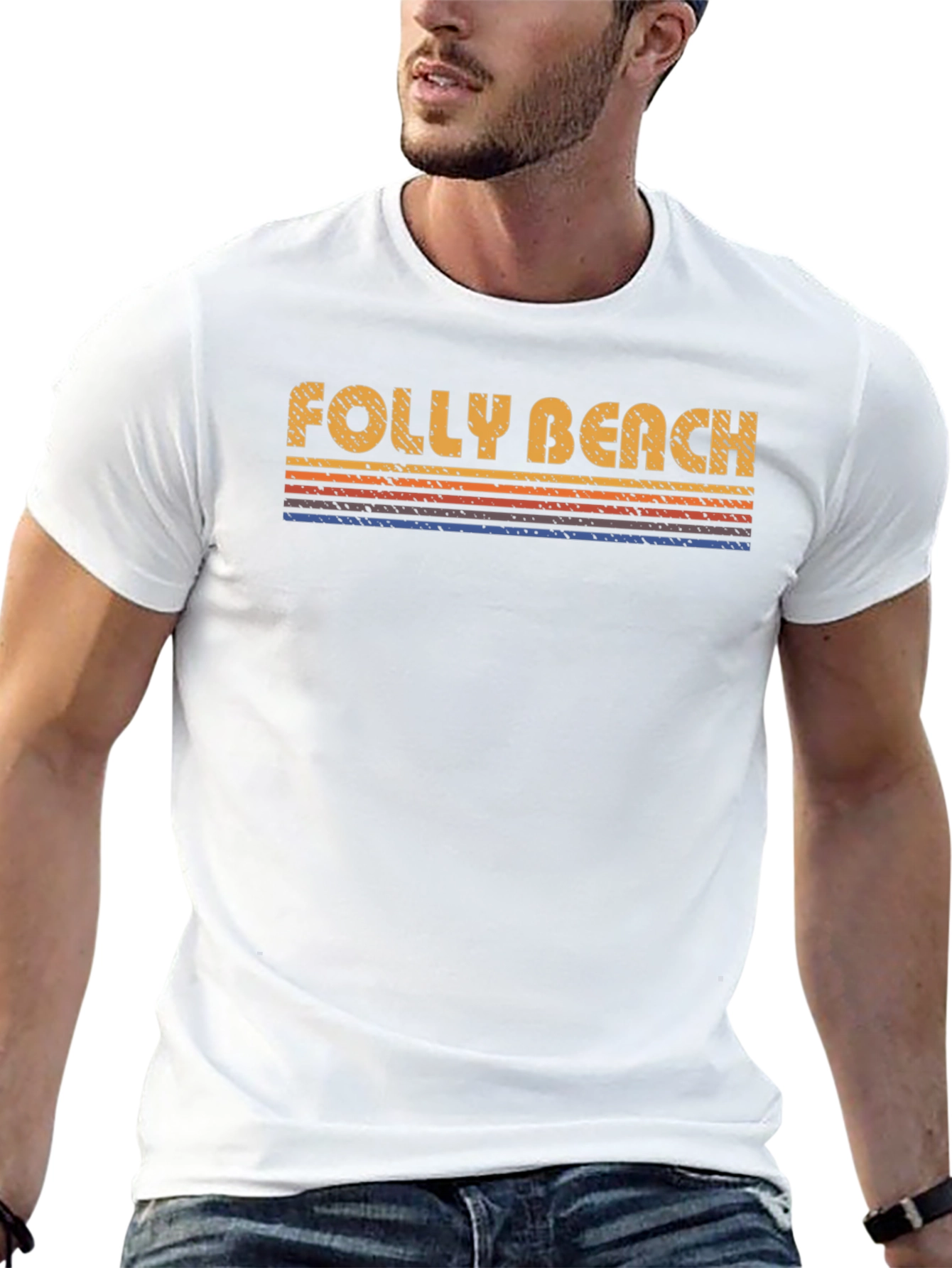 Folly Beach Retro T-Shirt
