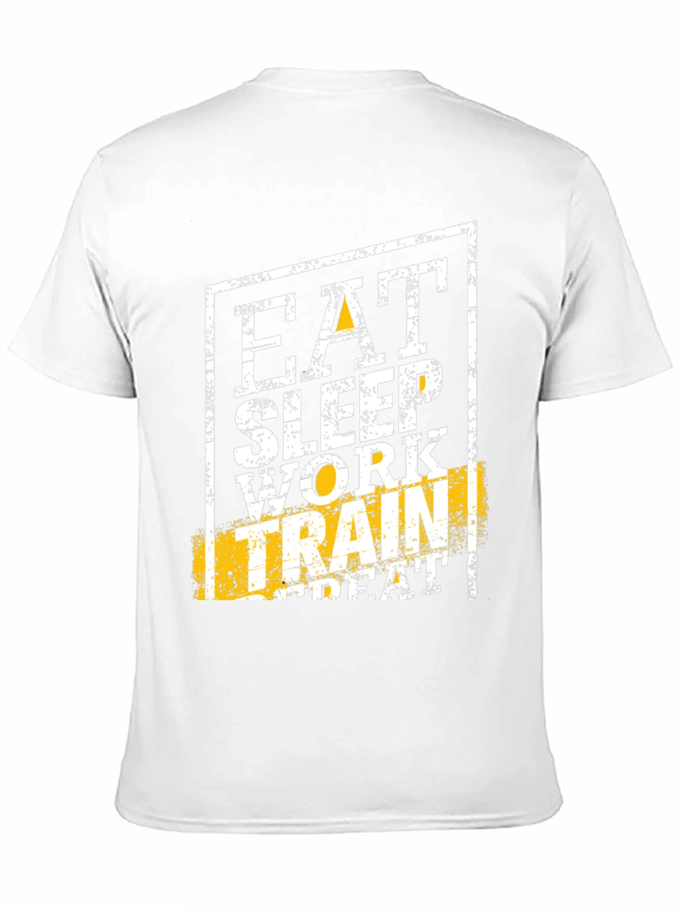 Eat Sleep Work Train Repeat Black Graphic Tee