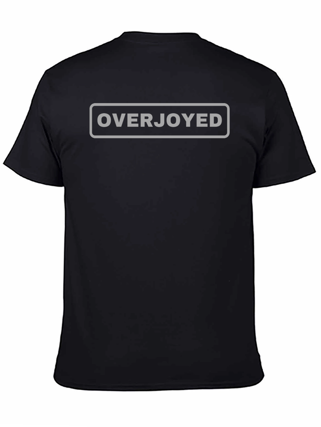 Overjoyed Graphic T-Shirt - Black Cotton Blend