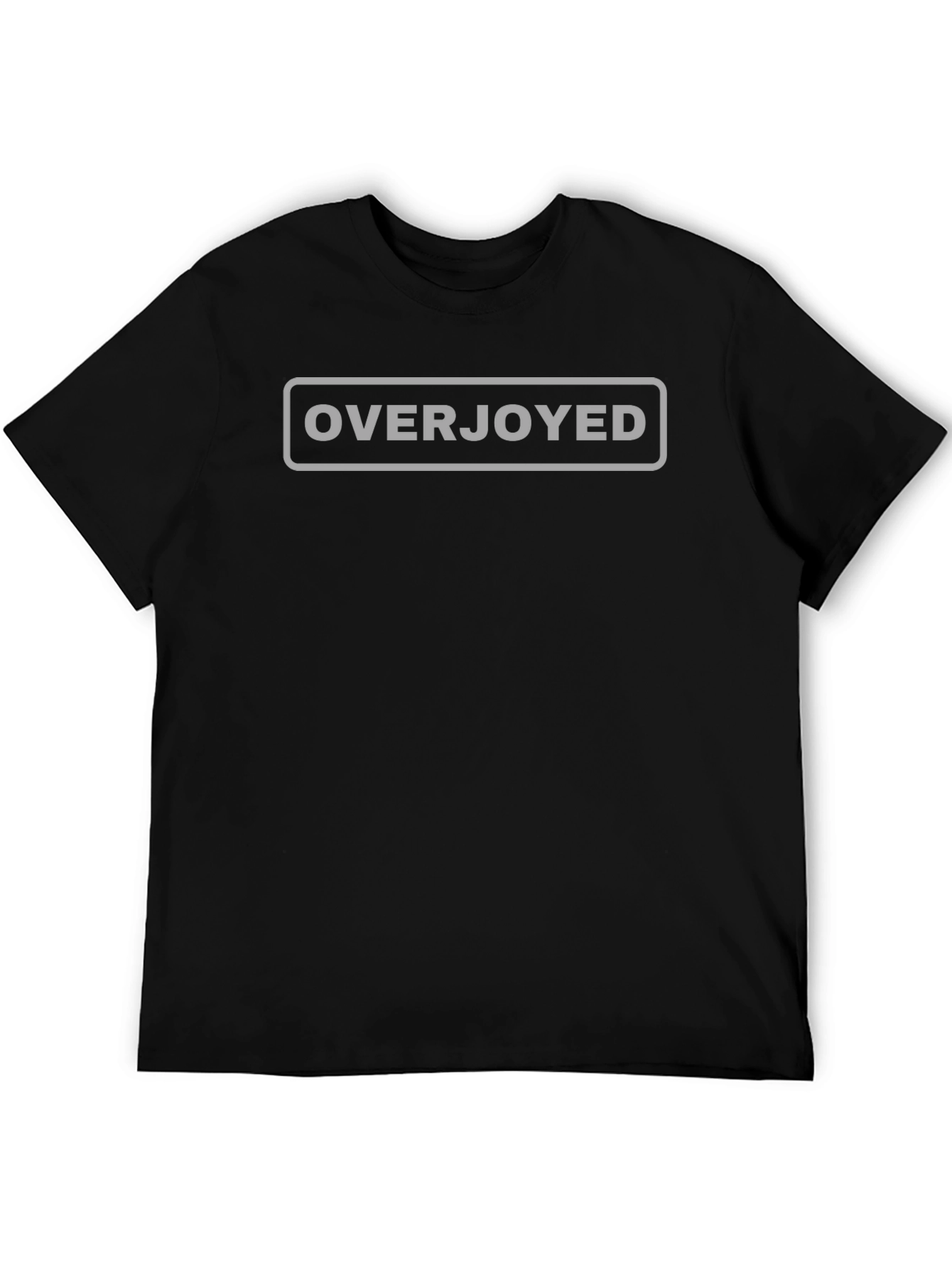 Overjoyed Graphic T-Shirt - Black Cotton Blend