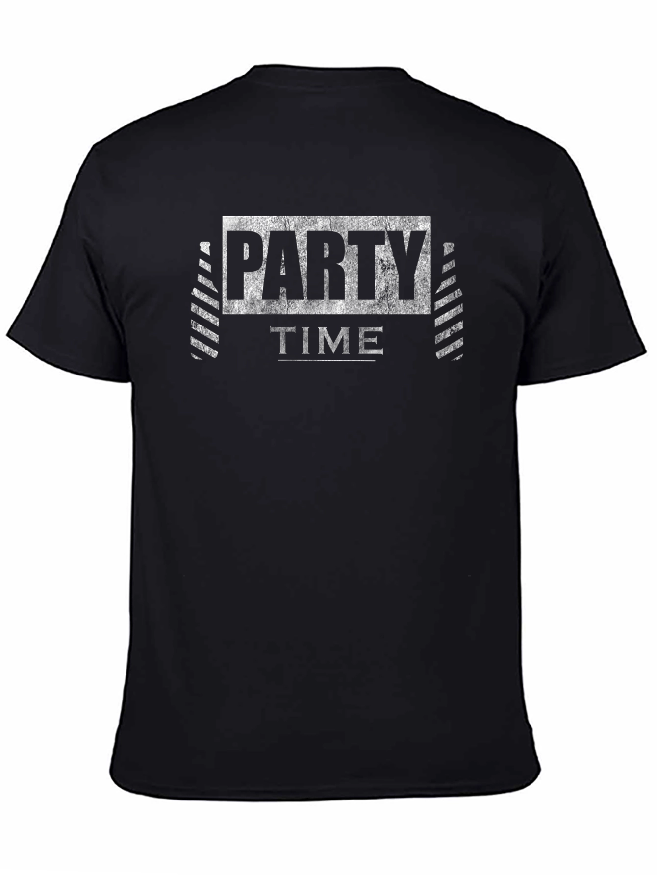 Party Time Black Graphic T-Shirt