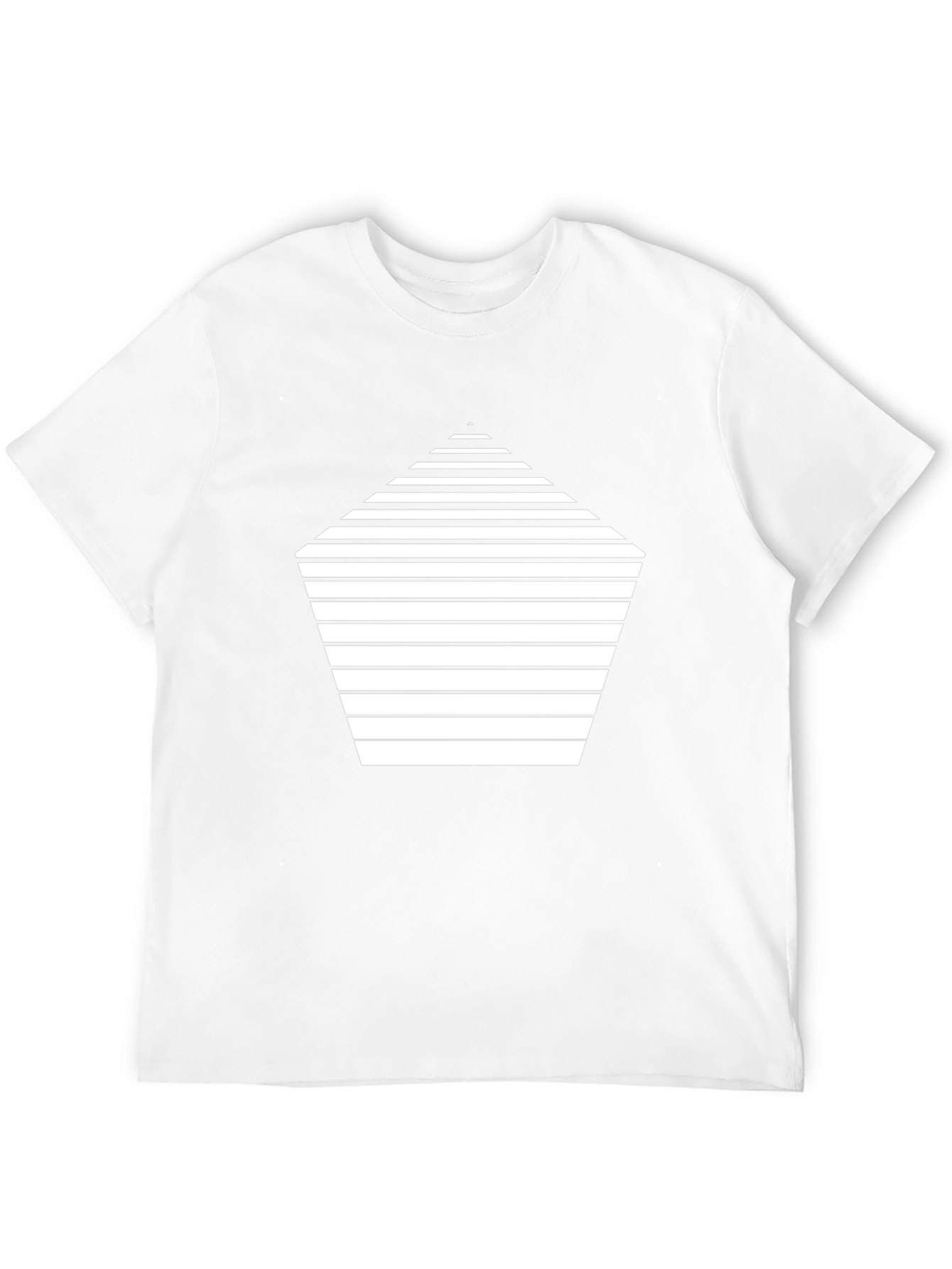 Geometric Striped Tee - Modern Black T-Shirt