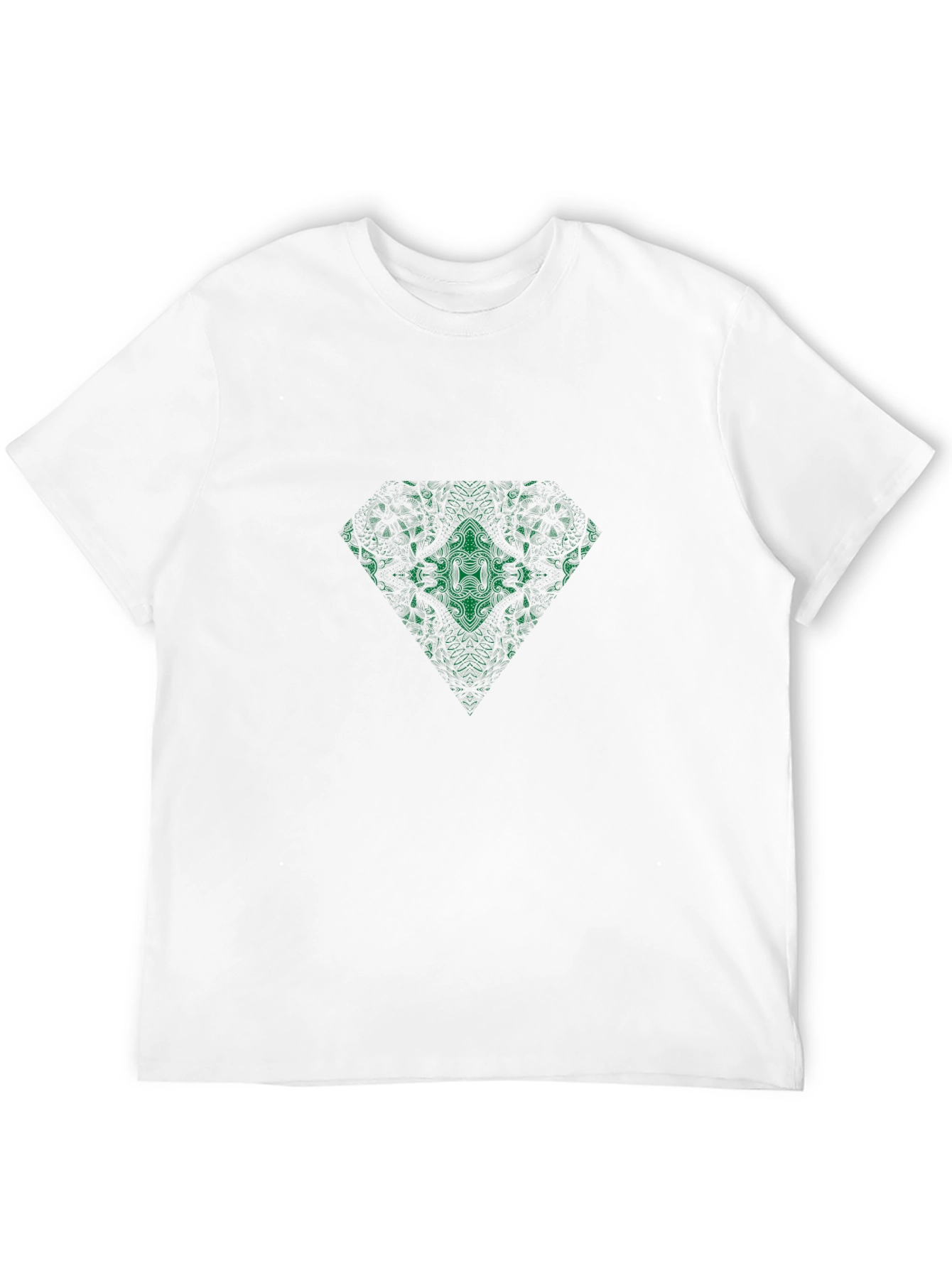 Emerald Serpent Graphic Tee - Modern Black T-Shirt