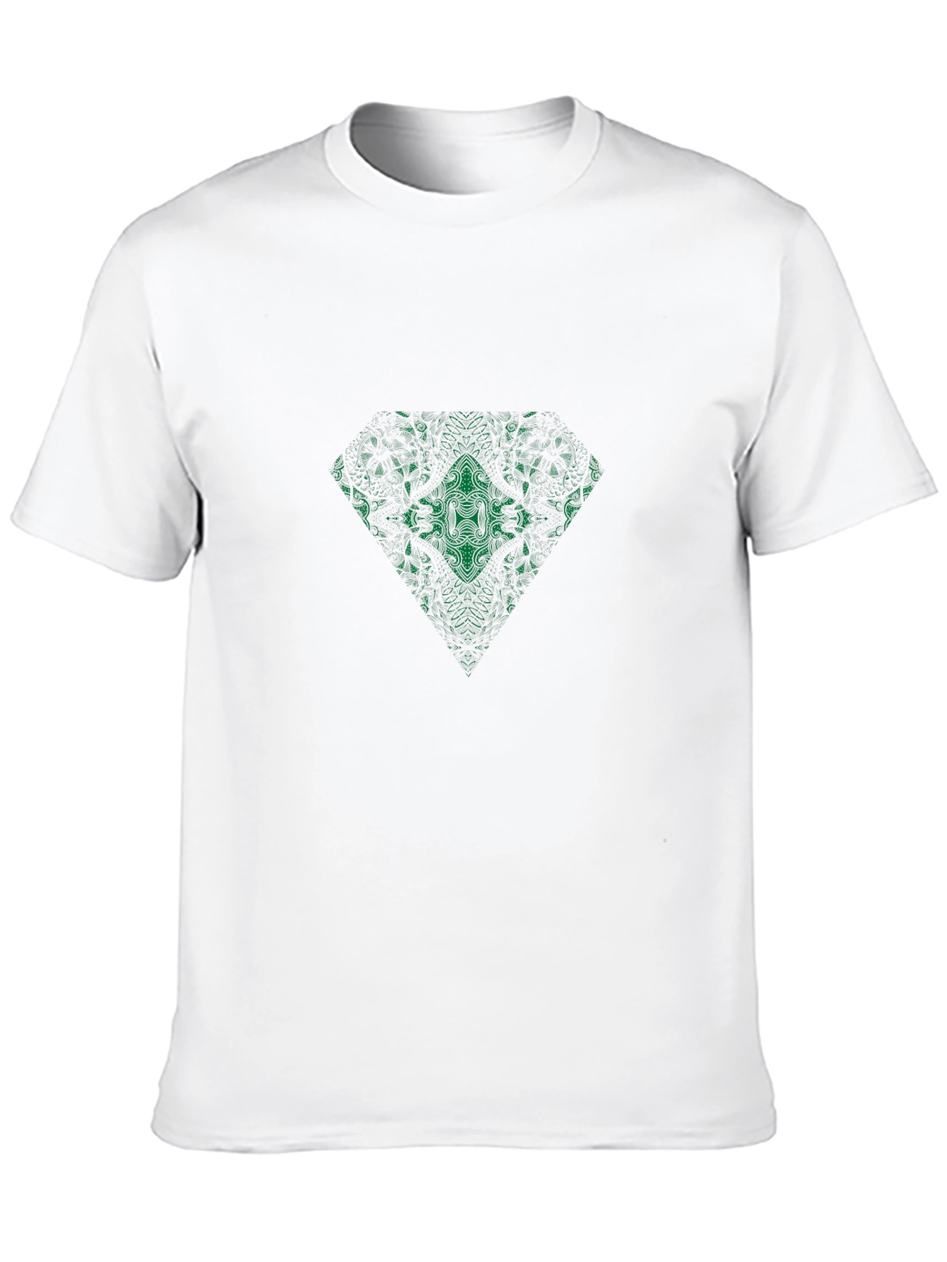 Emerald Serpent Graphic Tee - Modern Black T-Shirt