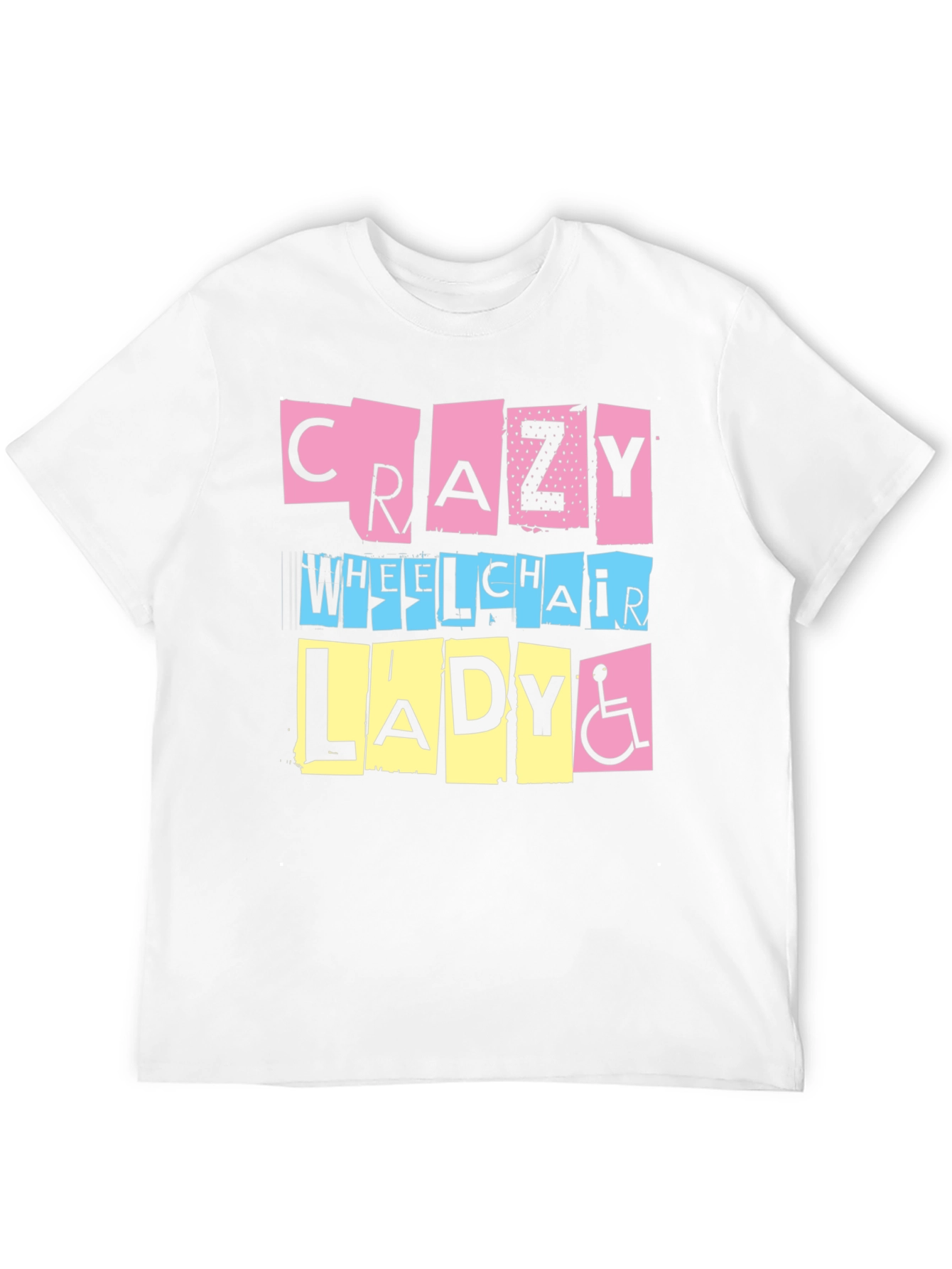 Crazy Wheelchair Lady Graphic Tee