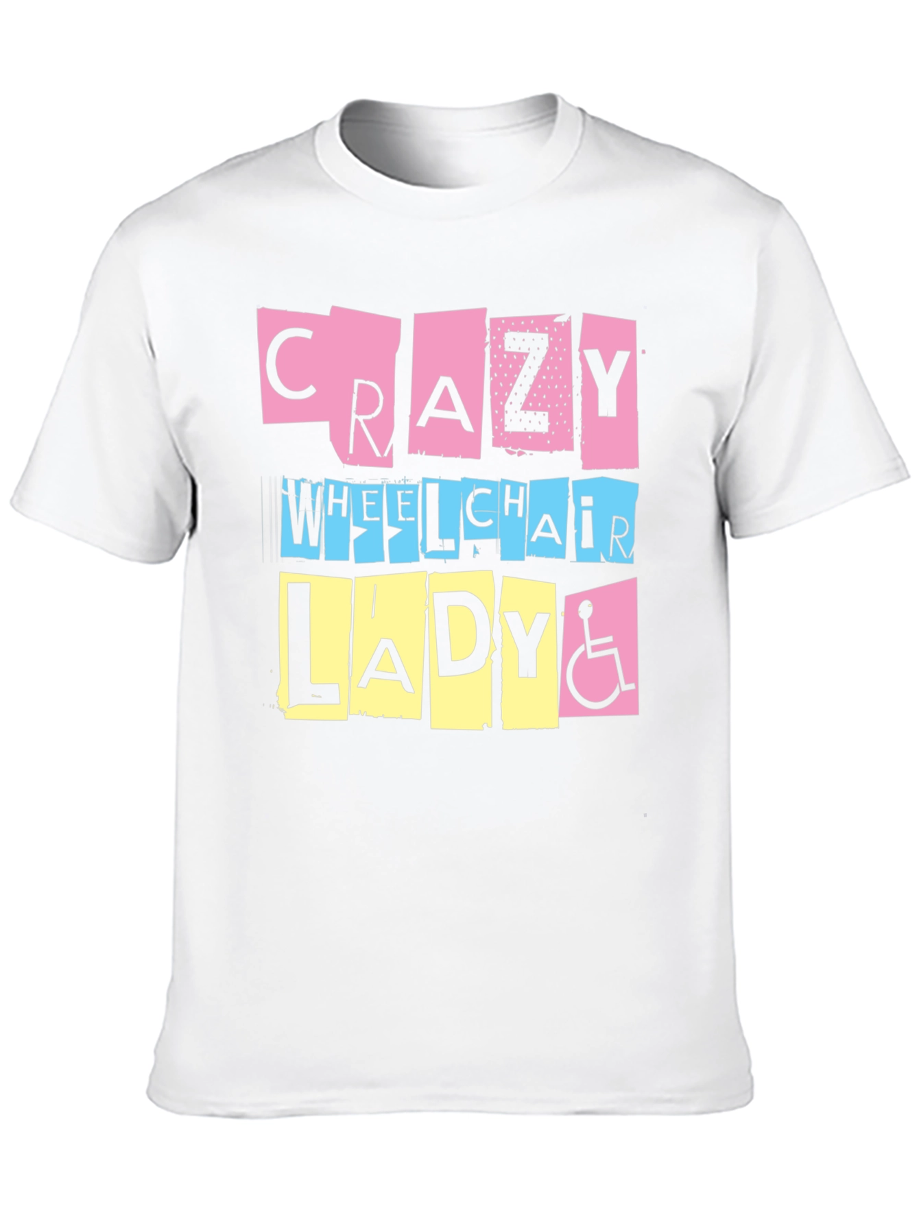 Crazy Wheelchair Lady Graphic Tee