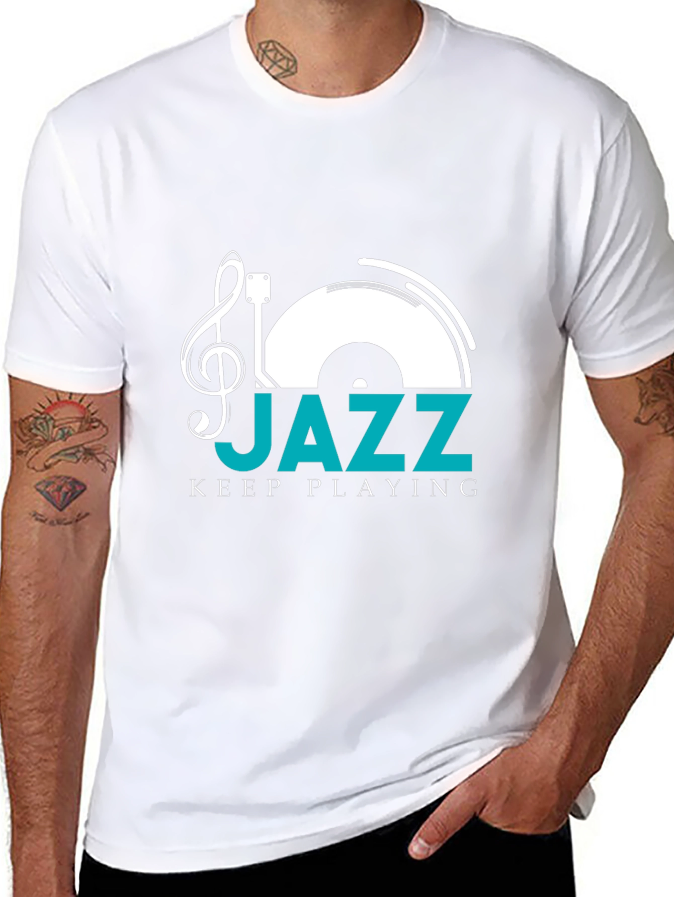 Jazz Keep Playing T-Shirt - Black