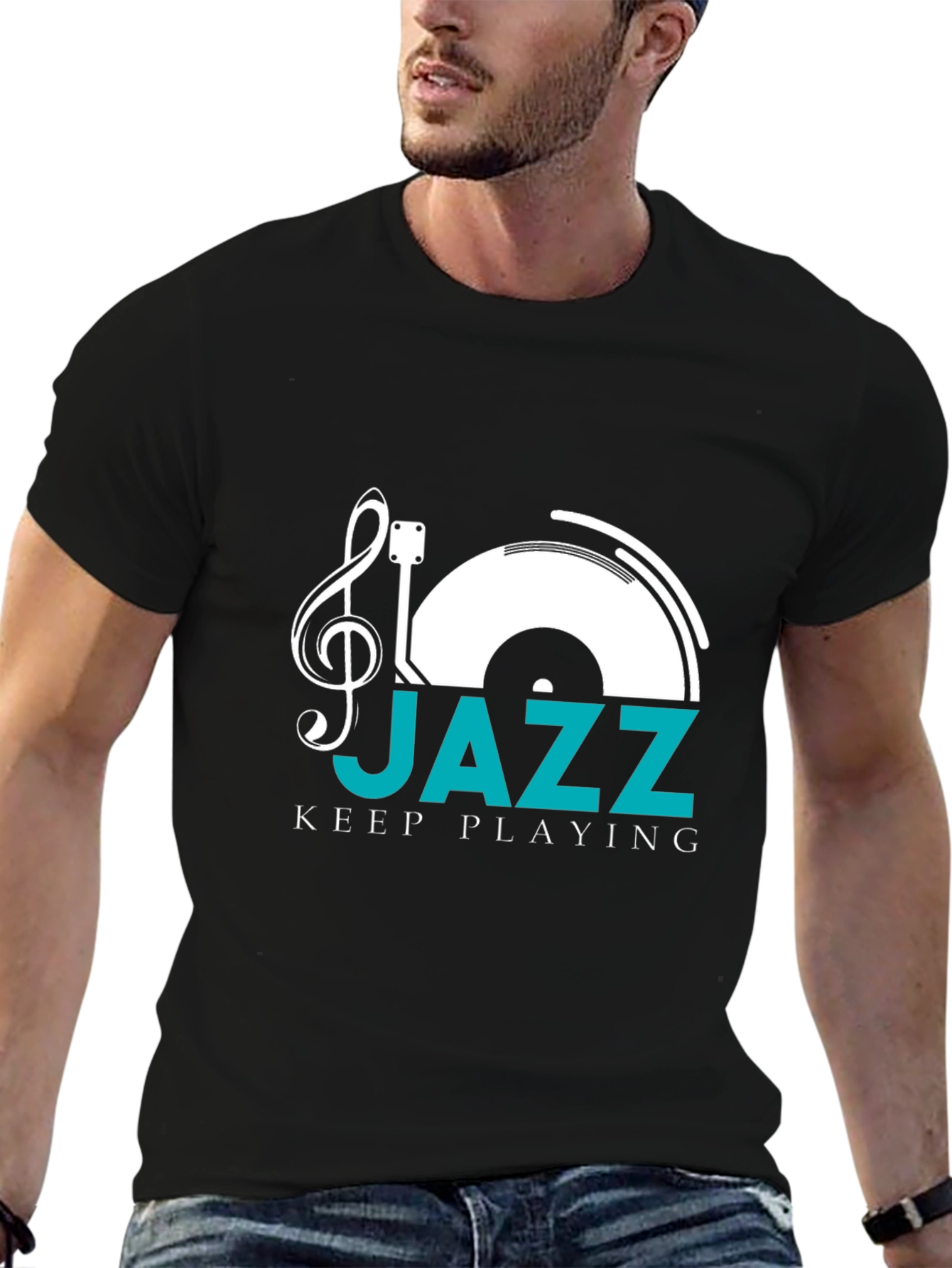 Jazz Keep Playing T-Shirt - Black