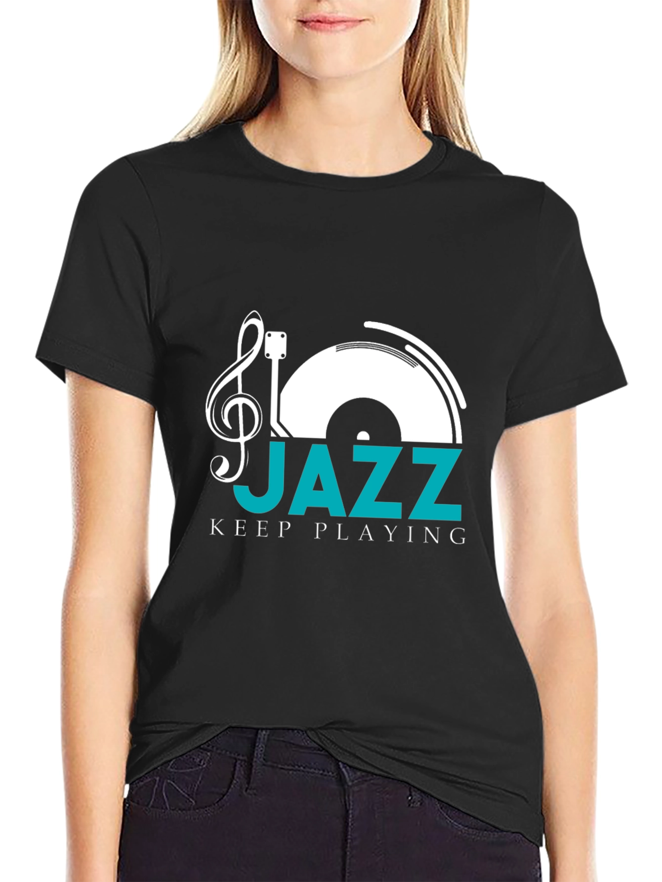 Jazz Keep Playing T-Shirt - Black