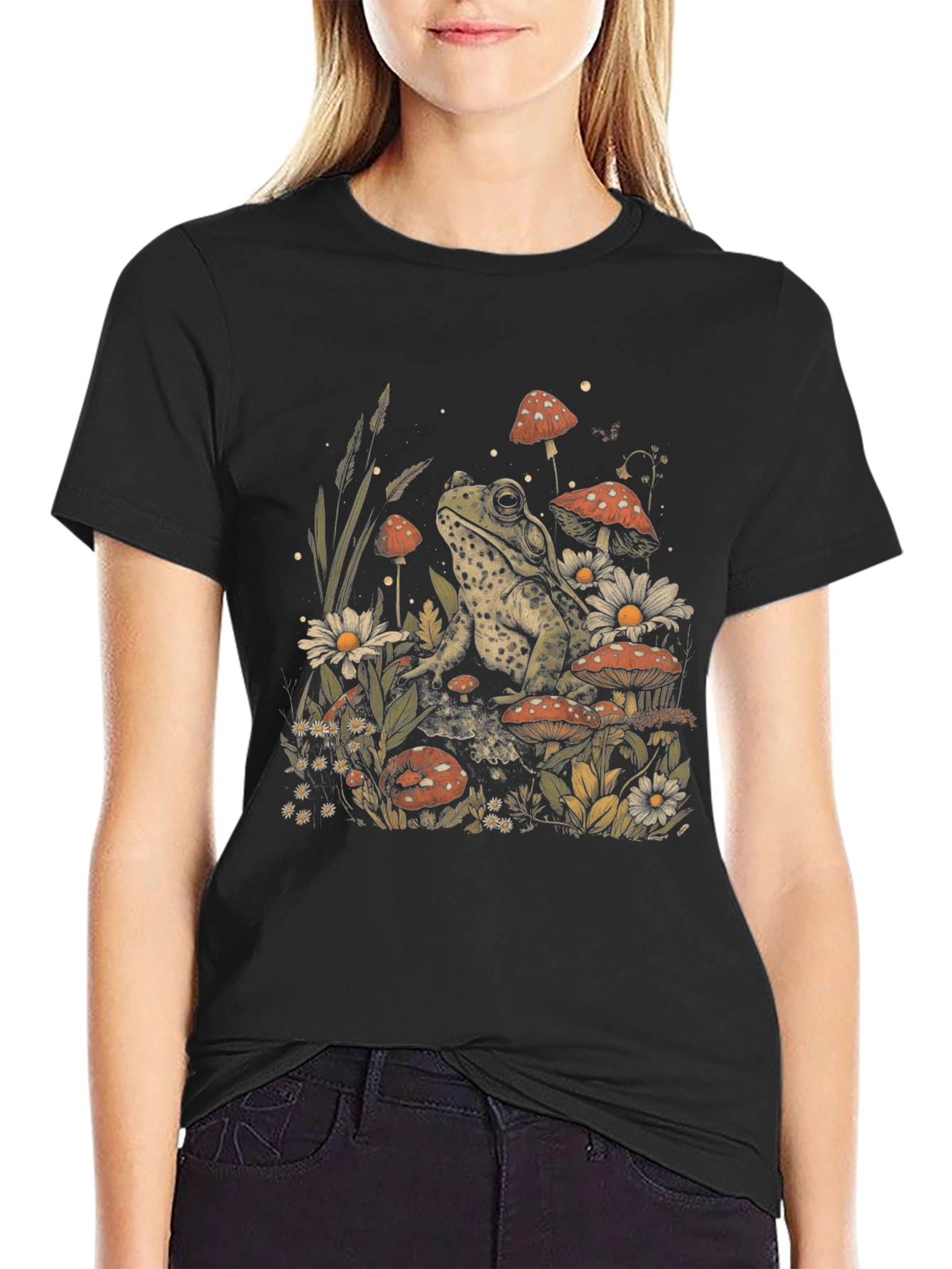 Toadstool Frog Graphic T-Shirt