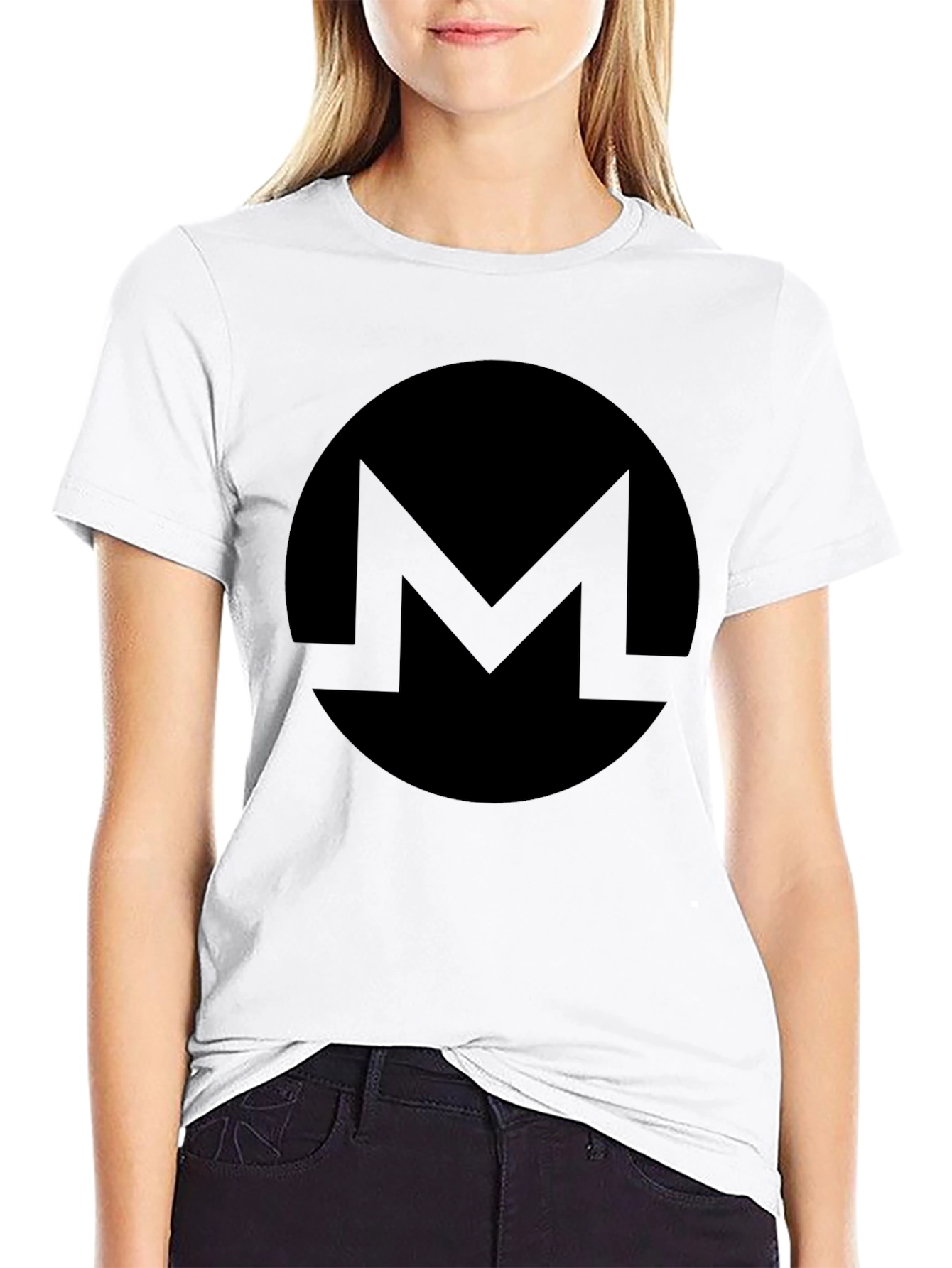 Monero Crypto T-Shirt - Black Minimalist Design