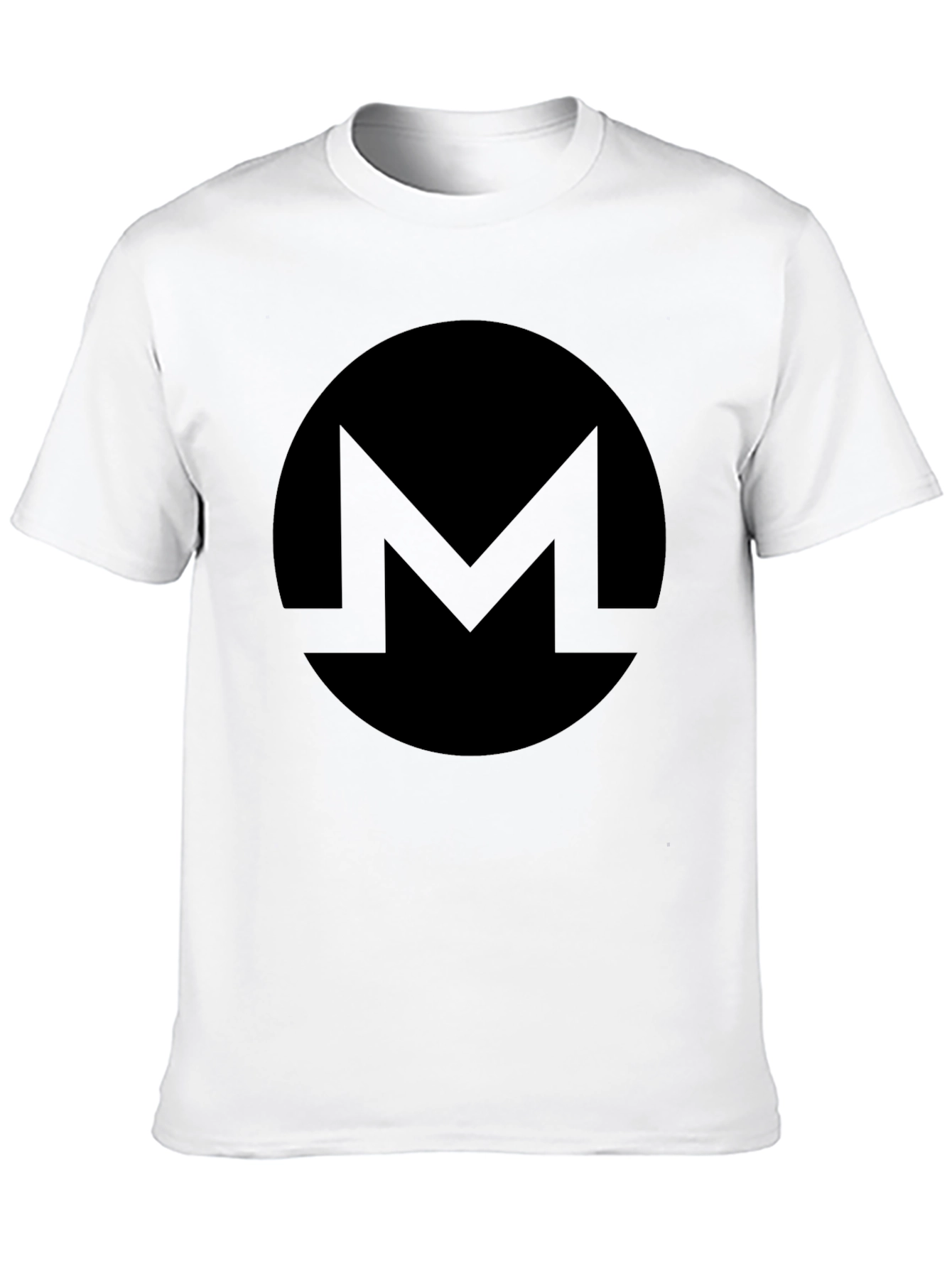 Monero Crypto T-Shirt - Black Minimalist Design