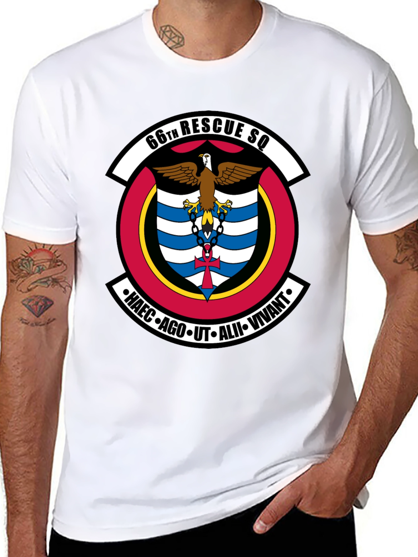 66th Rescue Squadron Black T-Shirt