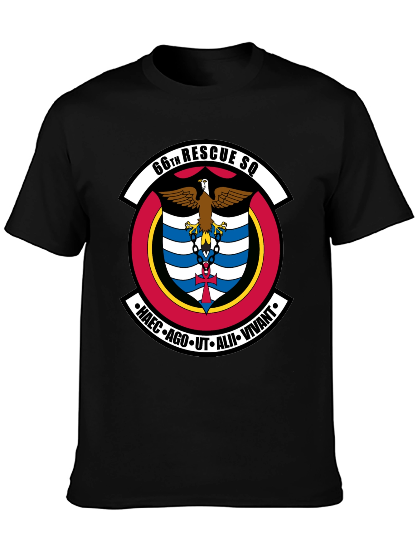 66th Rescue Squadron Black T-Shirt