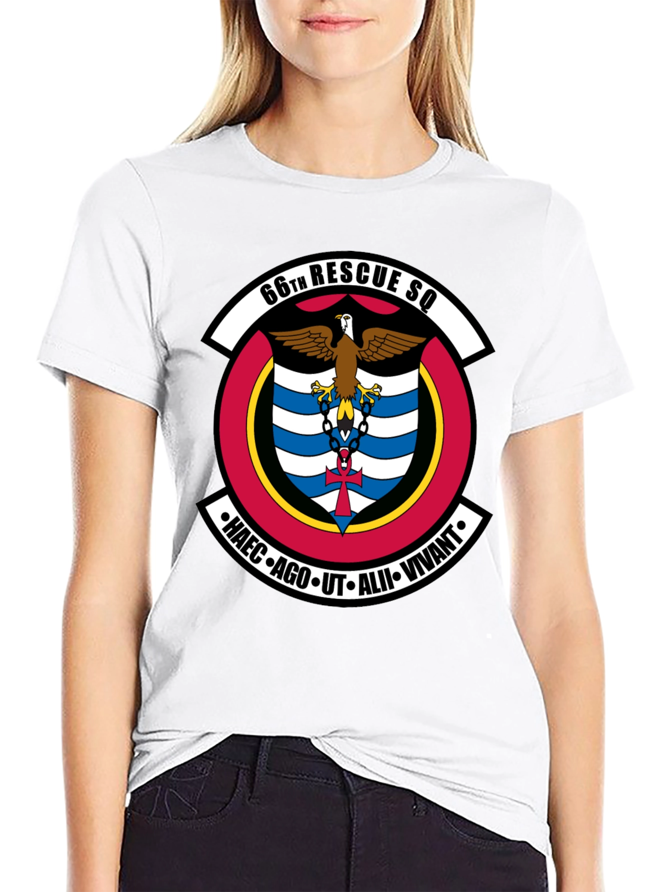 66th Rescue Squadron Black T-Shirt