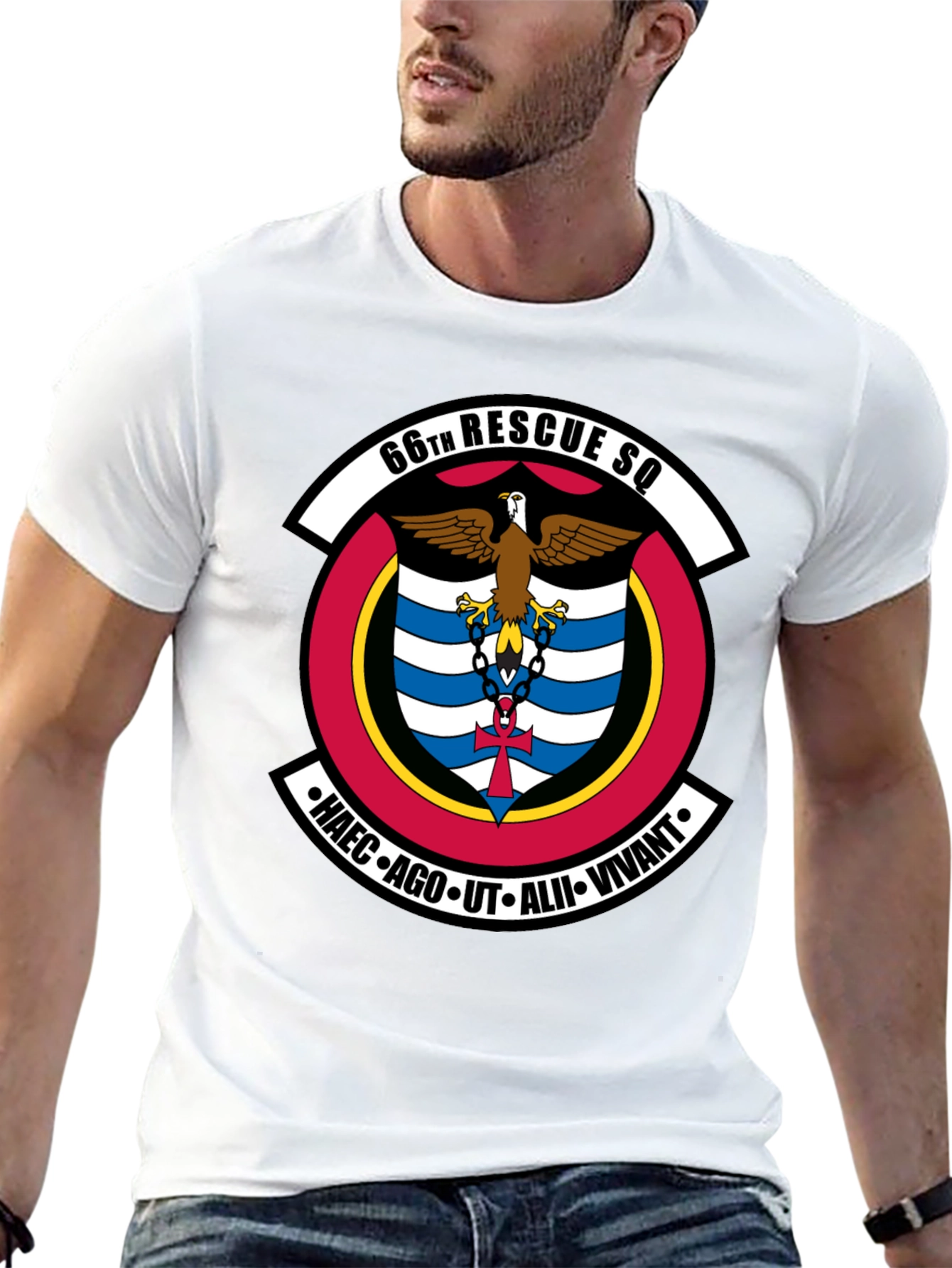 66th Rescue Squadron Black T-Shirt