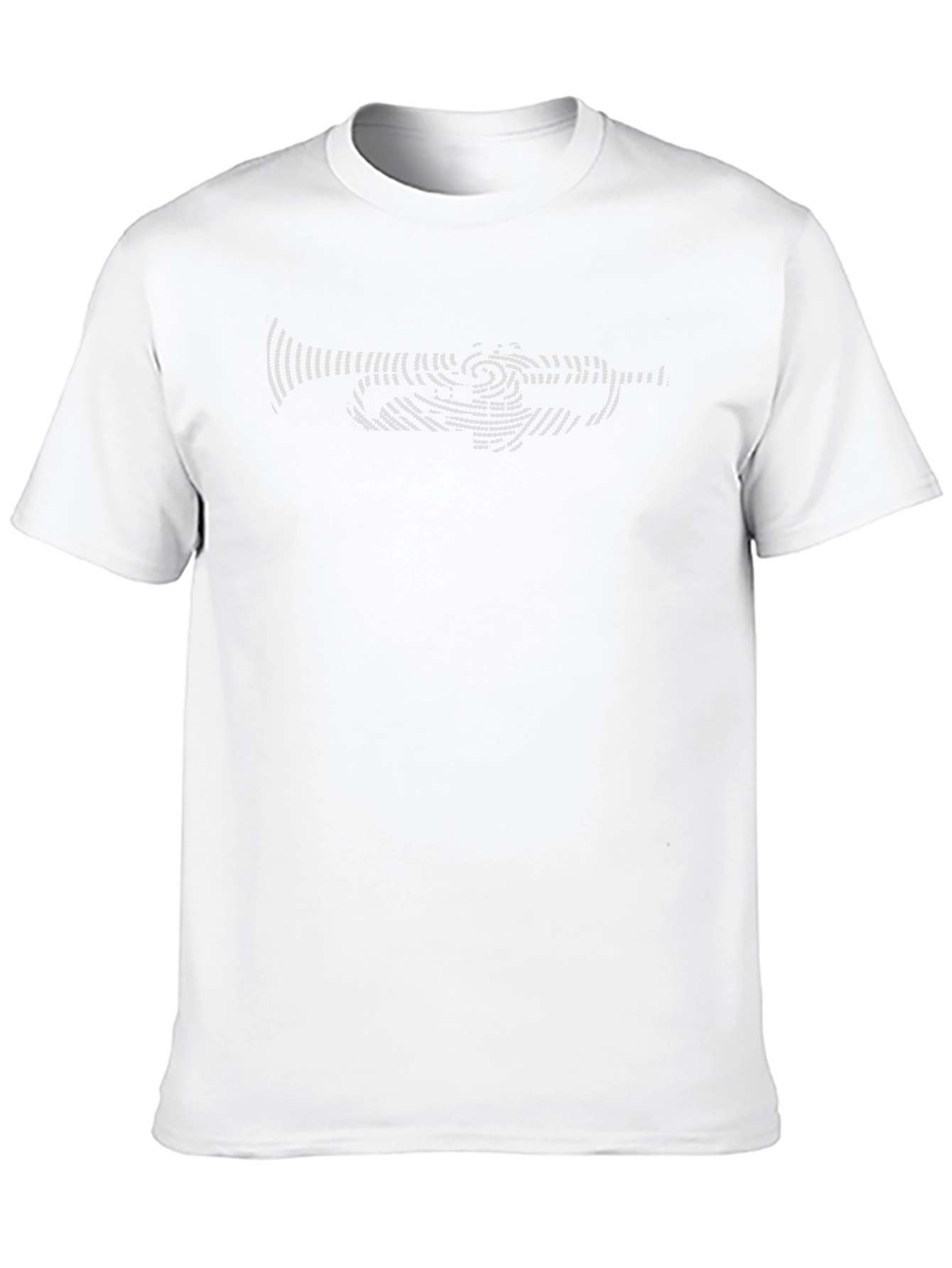 Abstract Trumpet Graphic Tee - Black