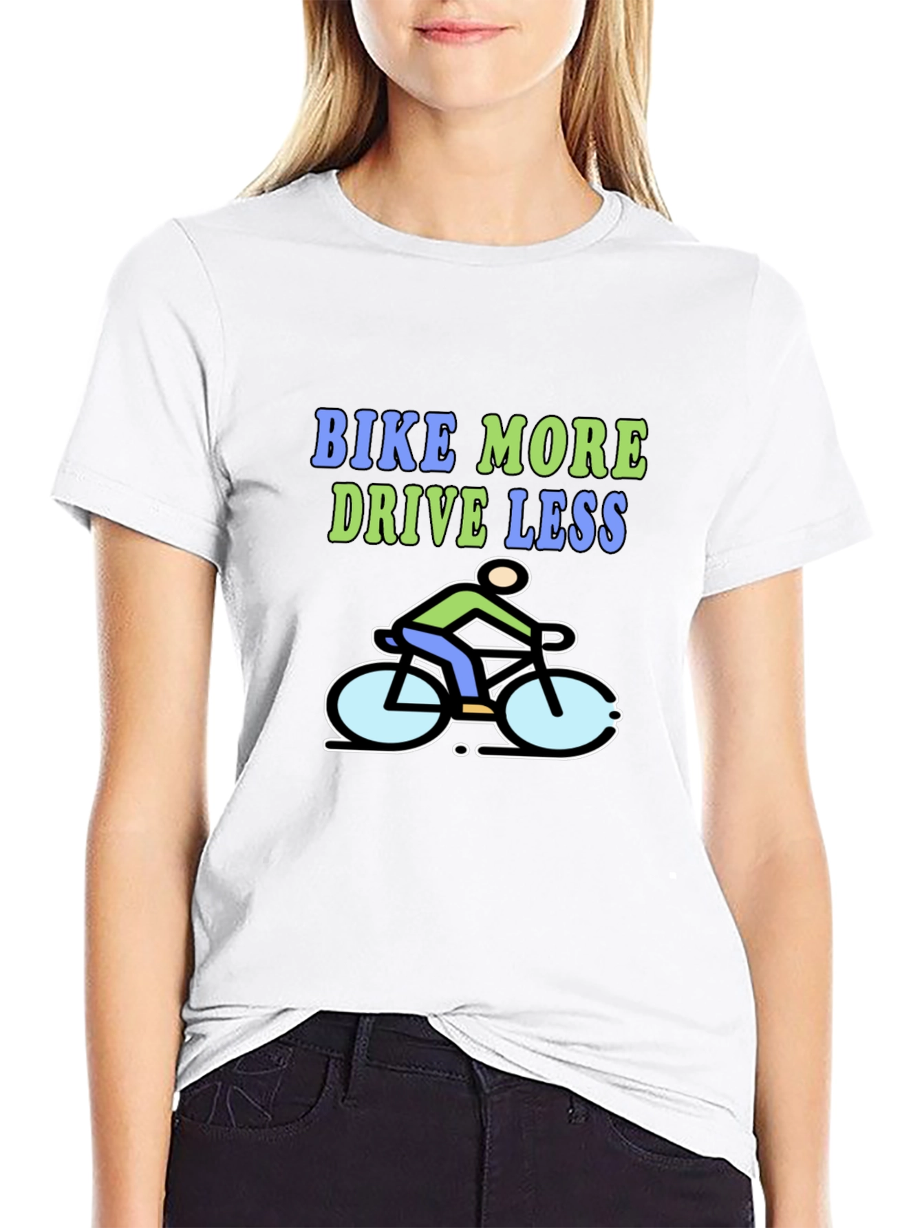 Bike More Drive Less Graphic T-Shirt