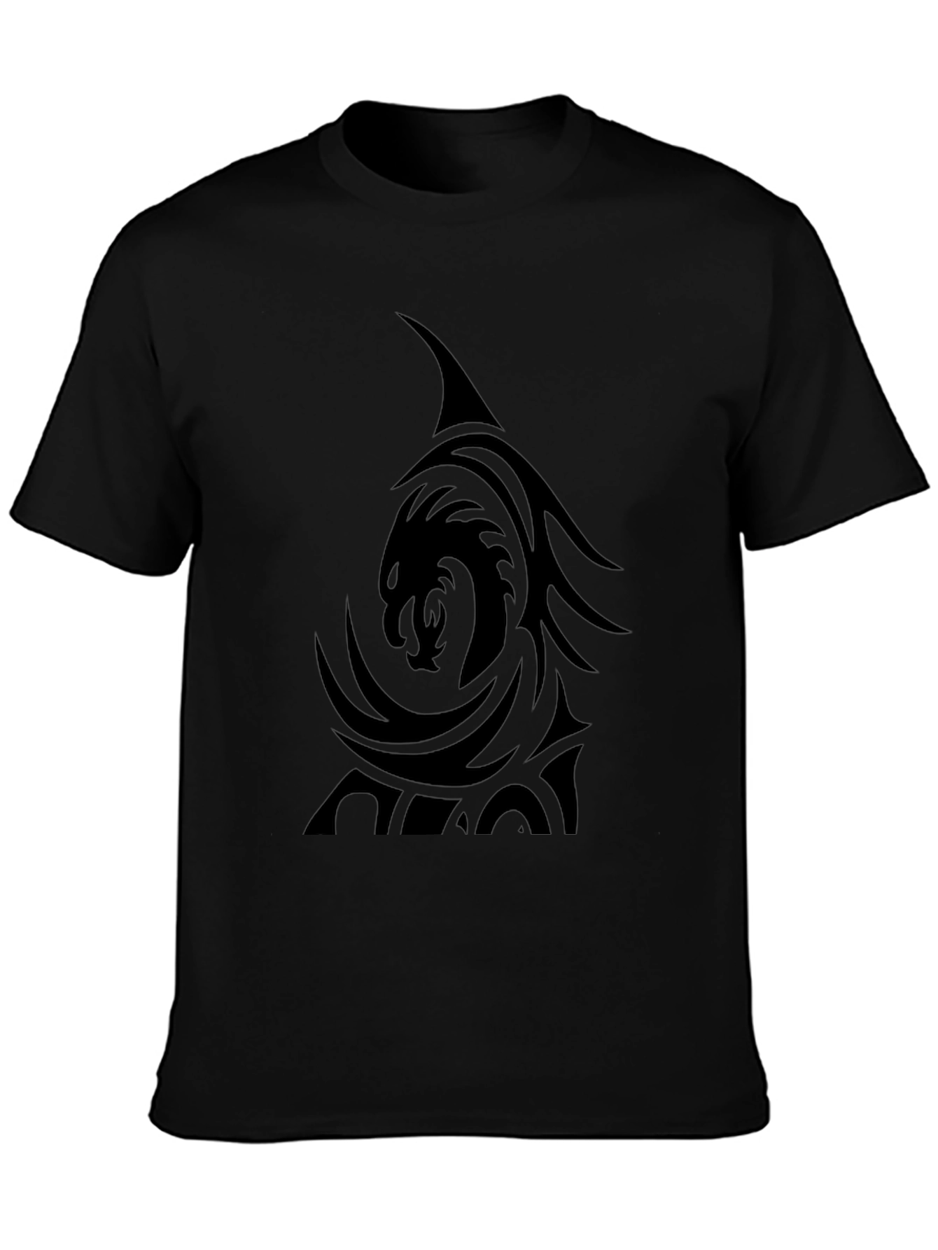 Black Dragon Graphic Tee - Mens Casual T-Shirt