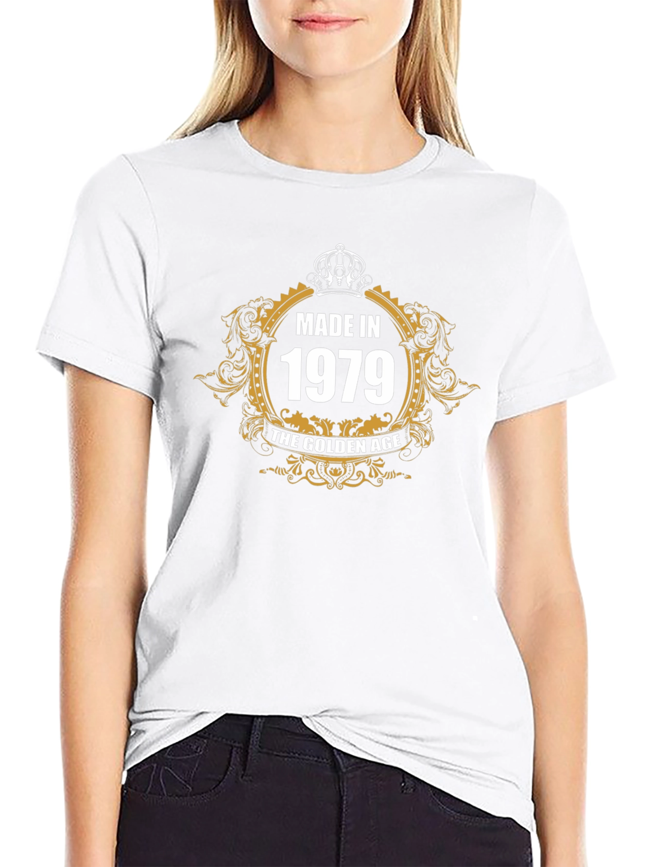 Made In 1979 Golden Age Black T-Shirt