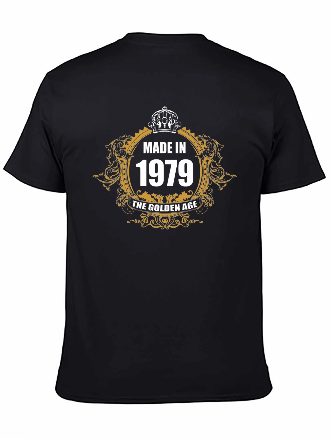 Made In 1979 Golden Age Black T-Shirt