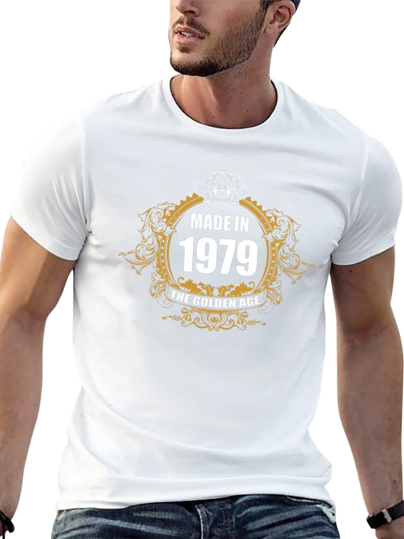 Made In 1979 Golden Age Black T-Shirt