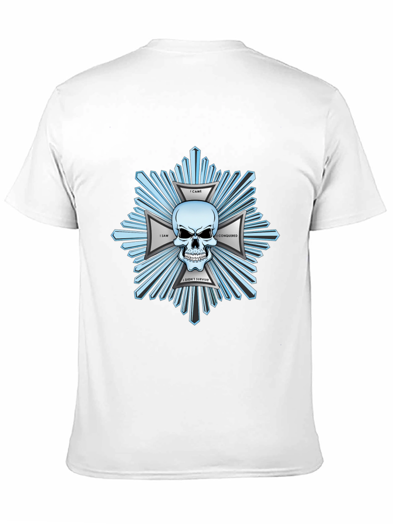 Skull & Crossbones Graphic Print Black T-Shirt