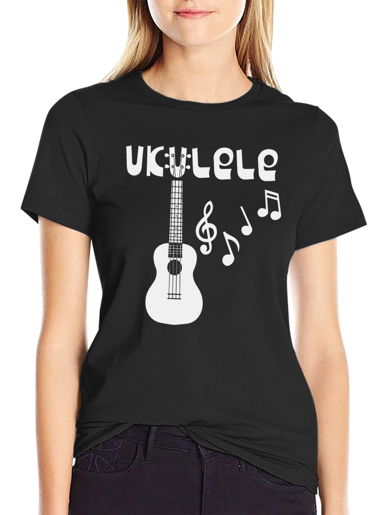 Ukulele Graphic T-Shirt: Music Lovers Tee