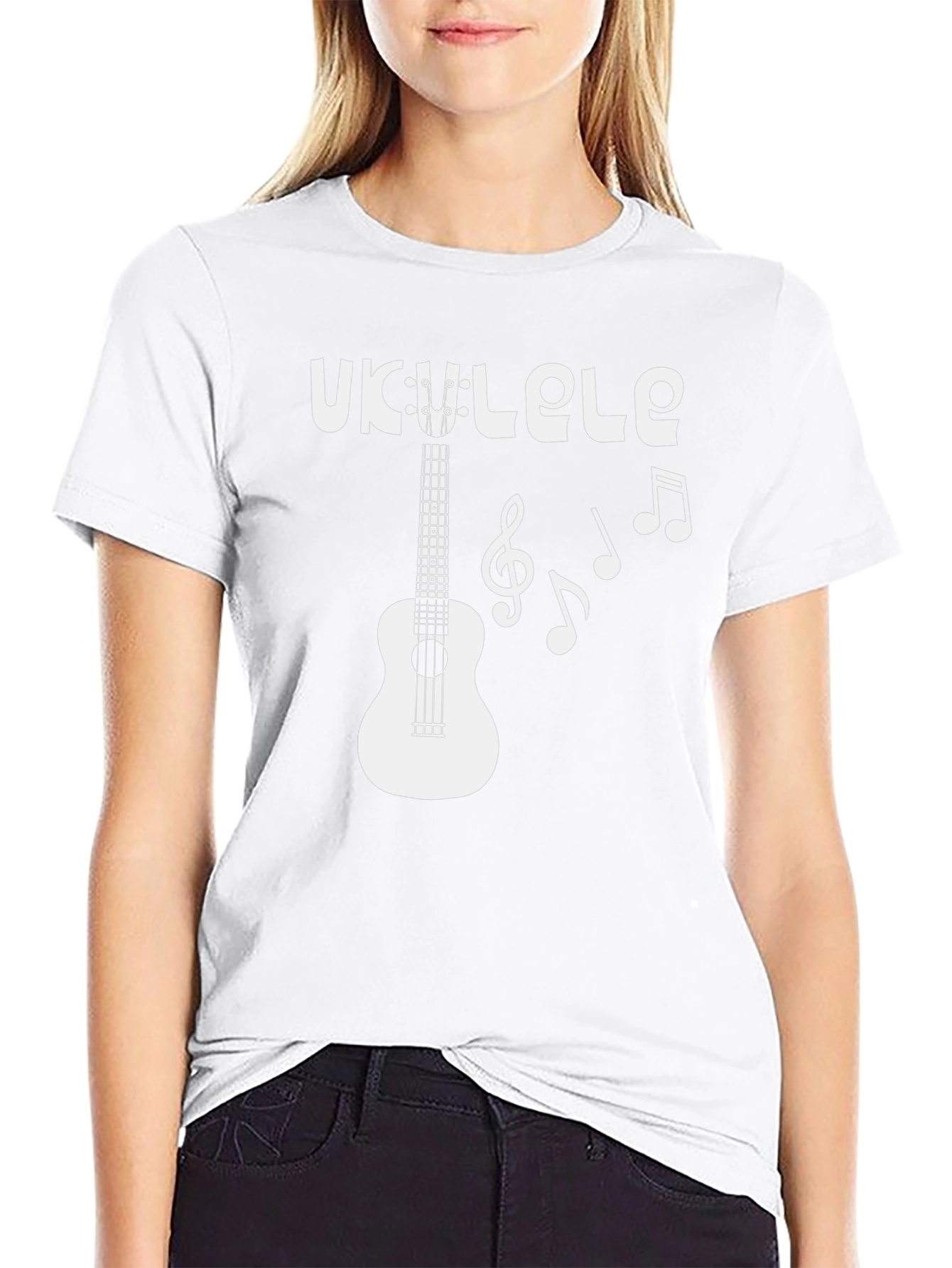 Ukulele Graphic T-Shirt: Music Lovers Tee