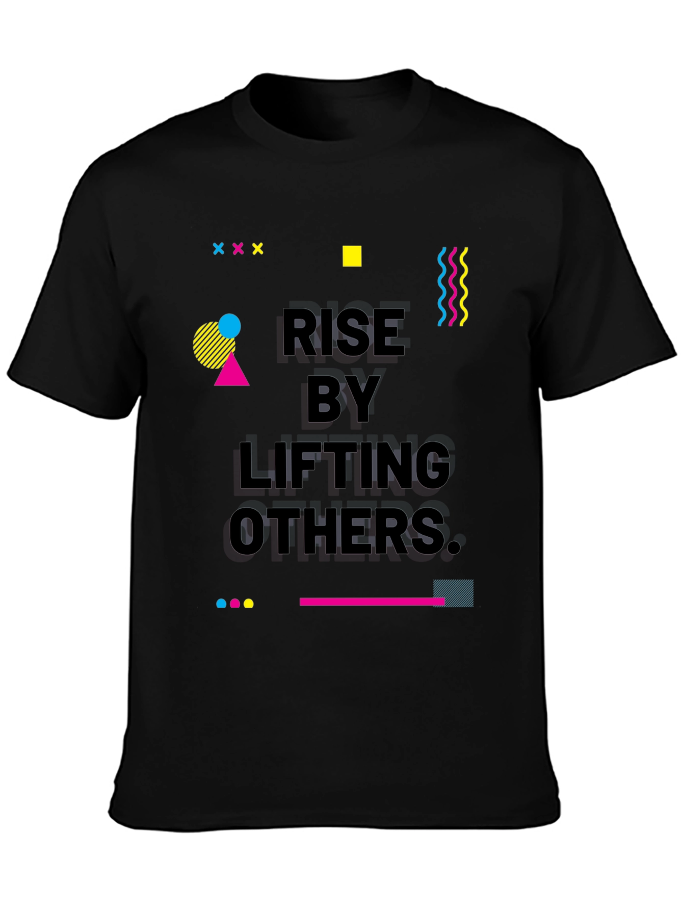 Rise by Lifting Others Graphic Tee - Black