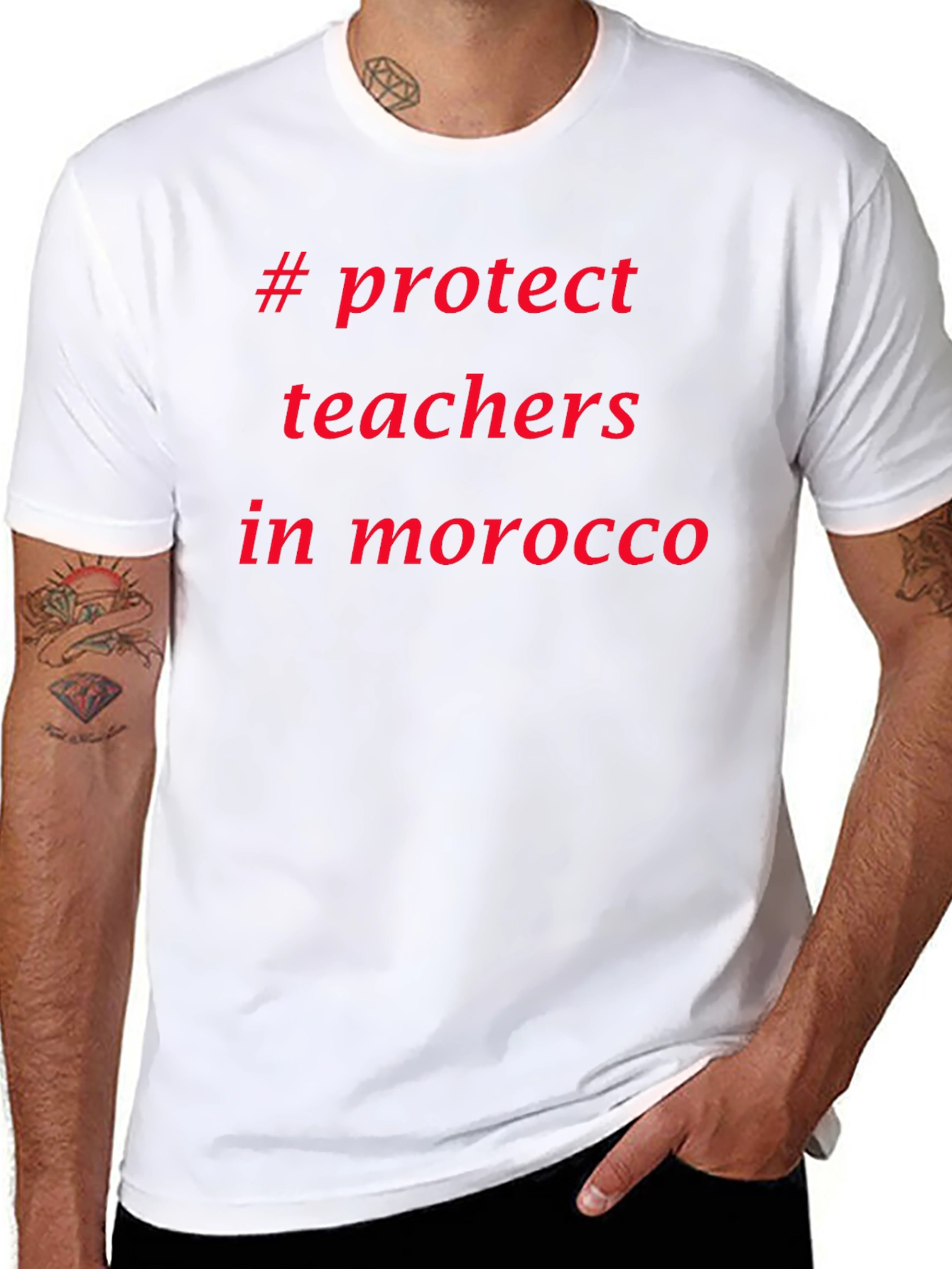 Protect Teachers Morocco T-Shirt