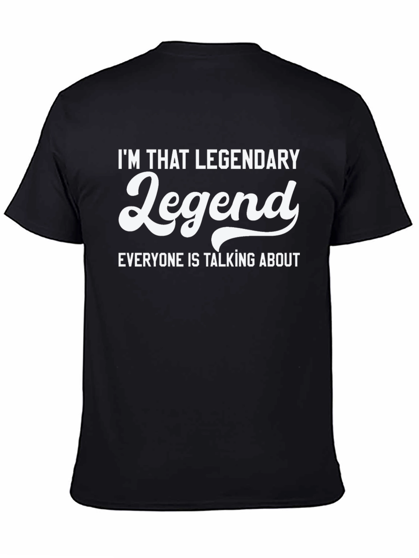 Legendary T-Shirt - Black Graphic Tee for Men