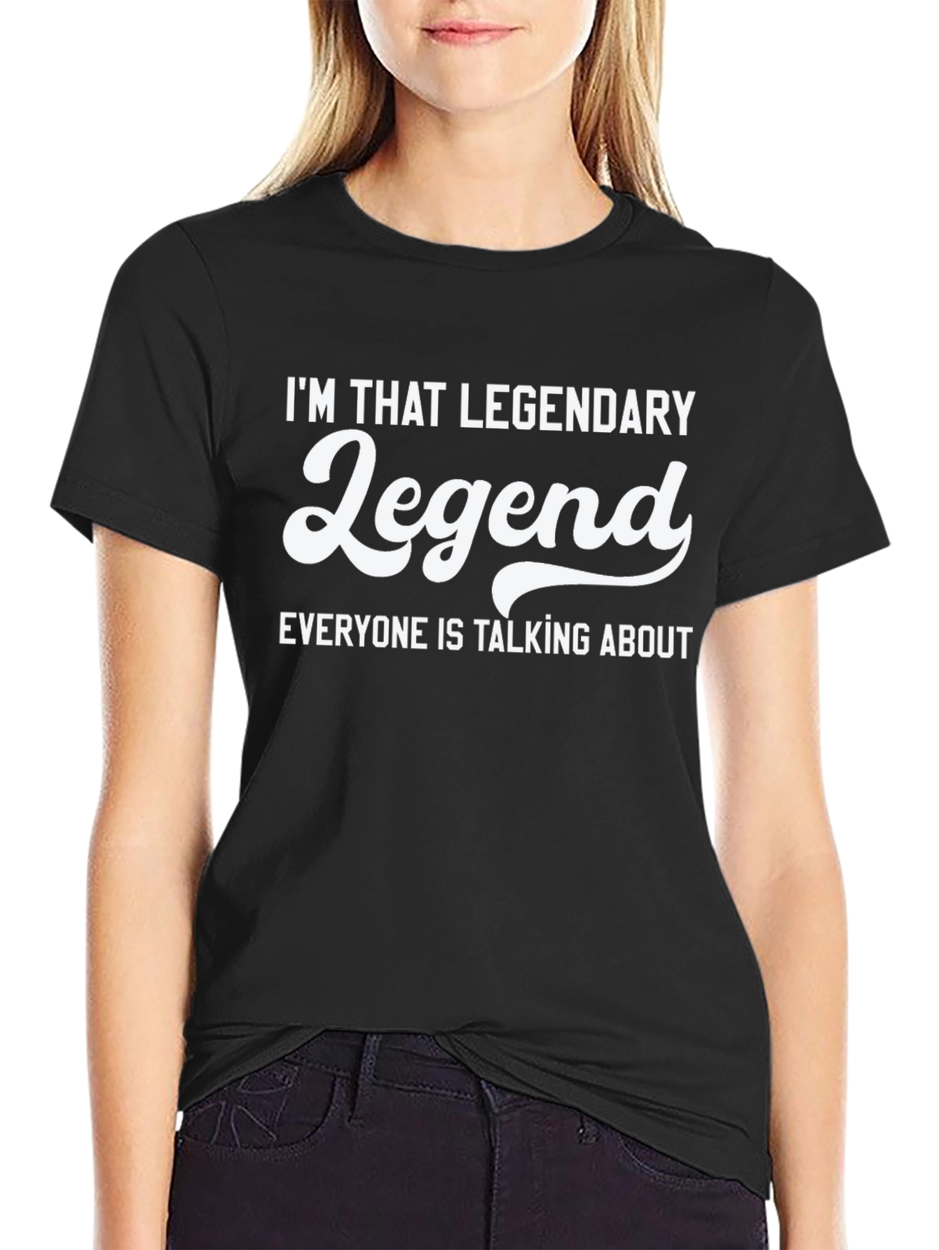 Legendary T-Shirt - Black Graphic Tee for Men