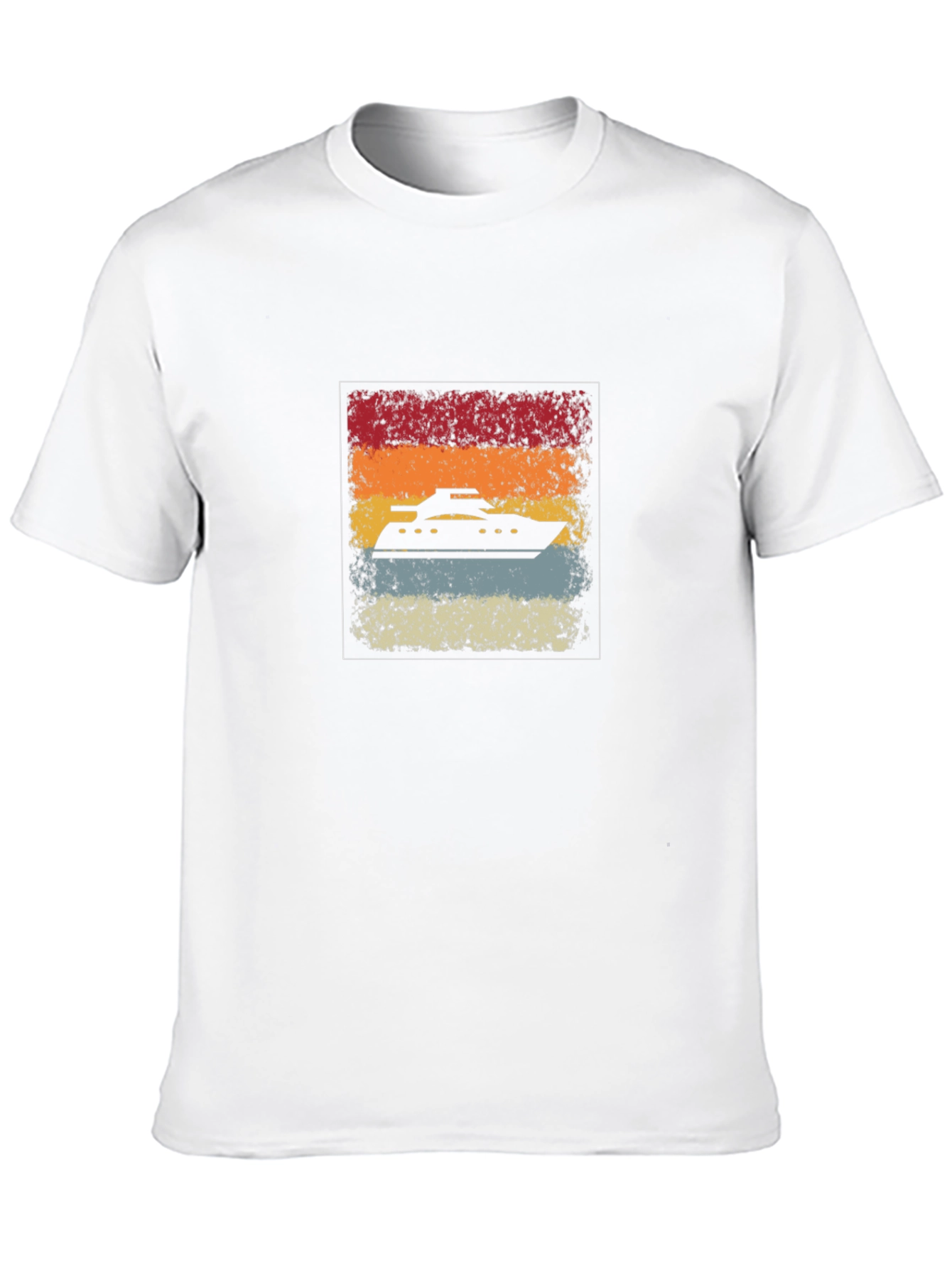Retro Cruise Ship Graphic Tee - Black