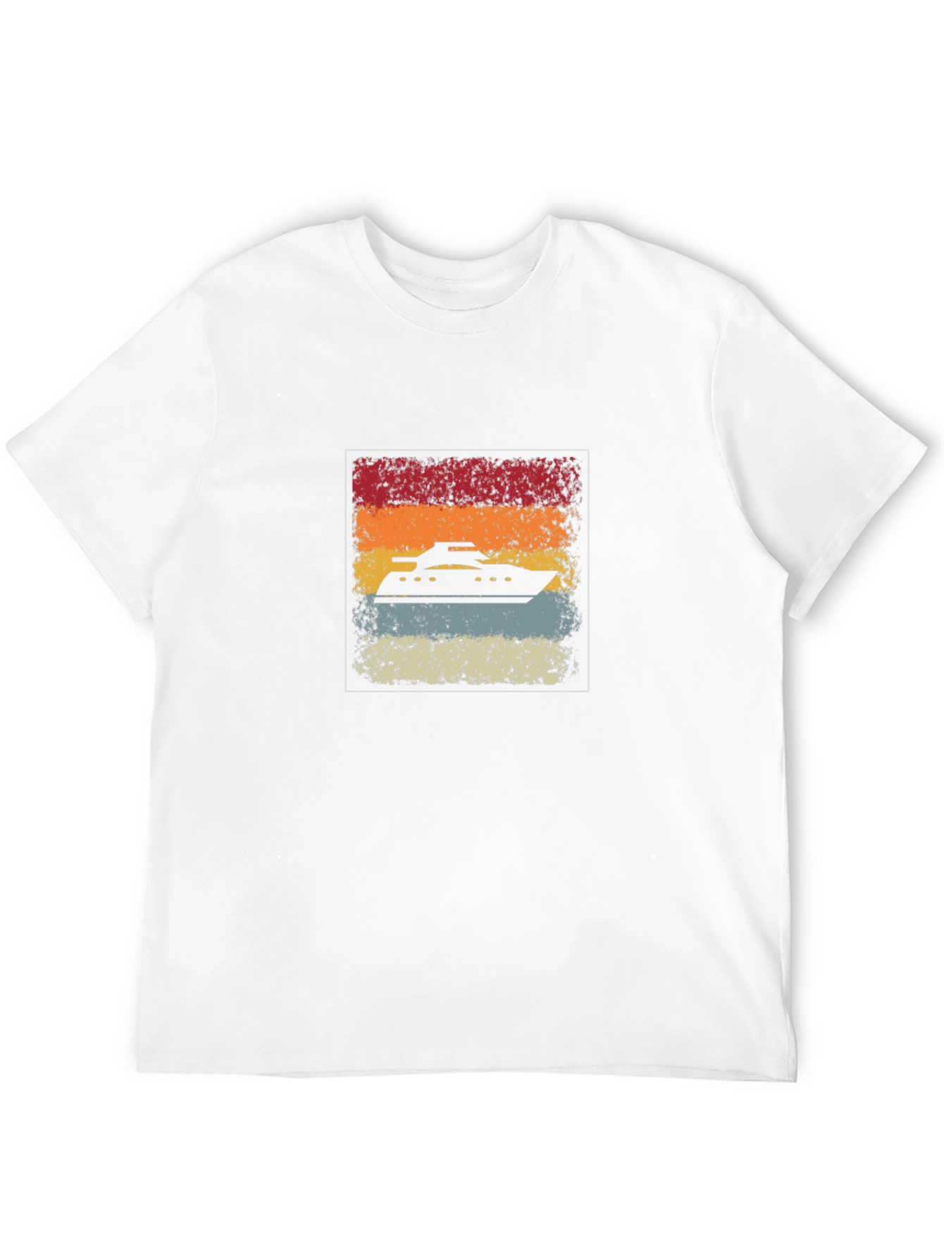 Retro Cruise Ship Graphic Tee - Black