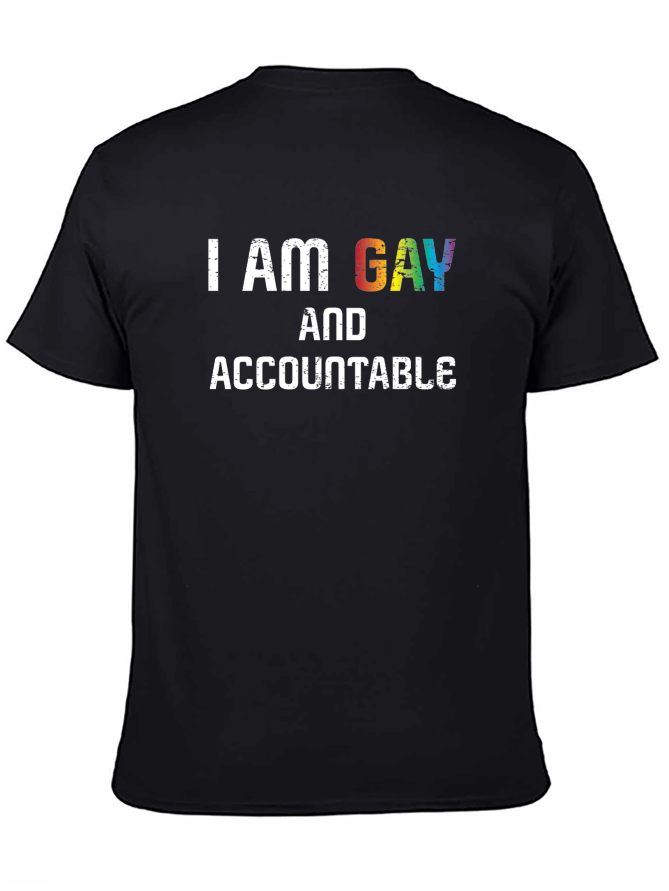 I Am Gay And Accountable Pride T-Shirt