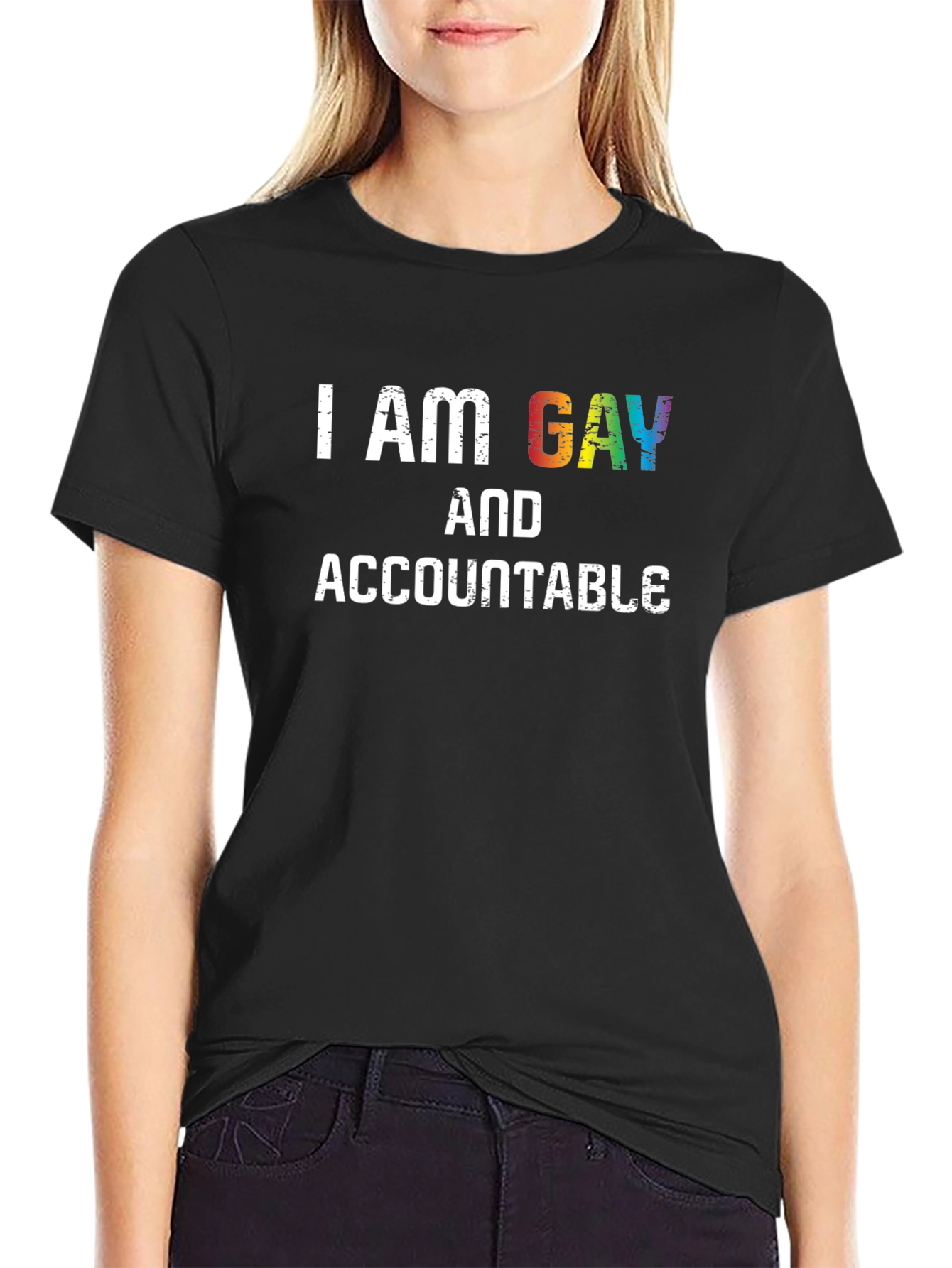 I Am Gay And Accountable Pride T-Shirt