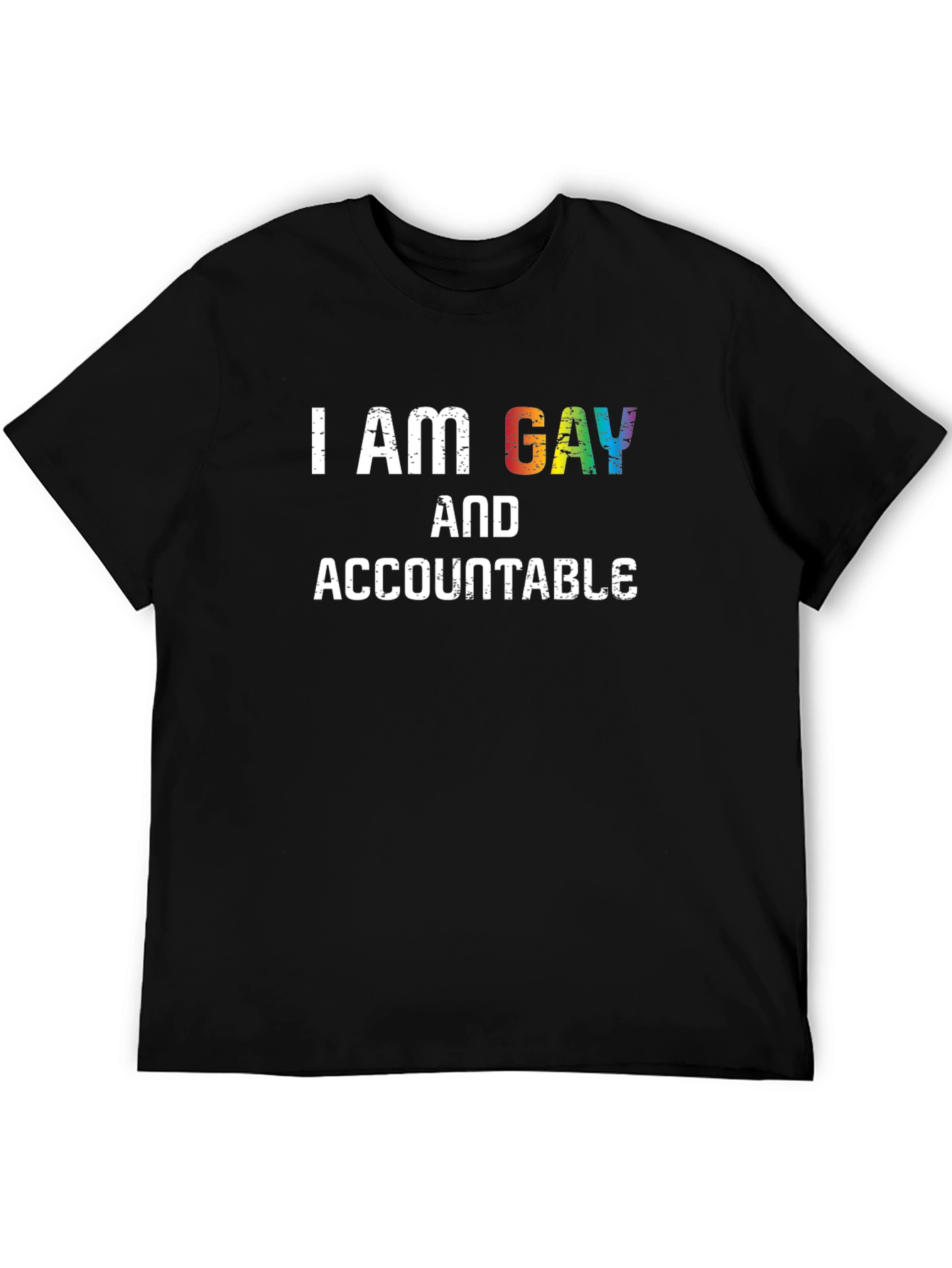I Am Gay And Accountable Pride T-Shirt