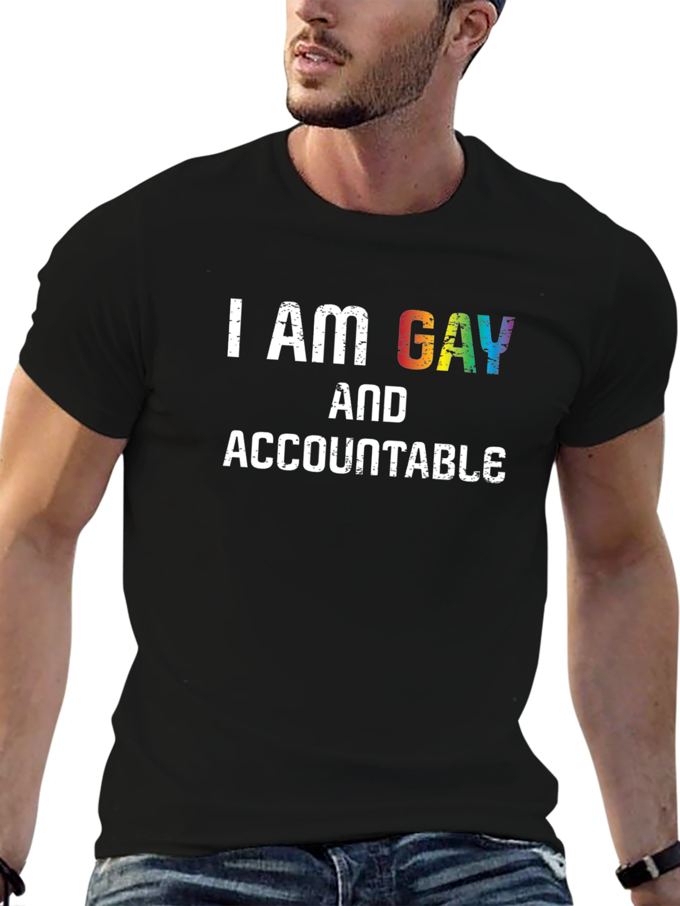 I Am Gay And Accountable Pride T-Shirt