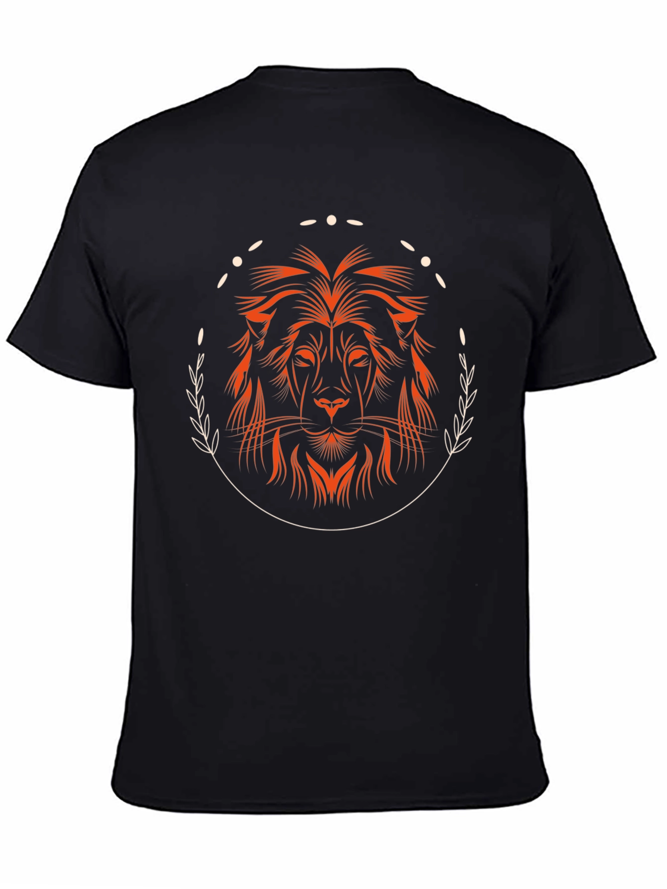 Lion Graphic Tee - Black Stylish Mens T-Shirt