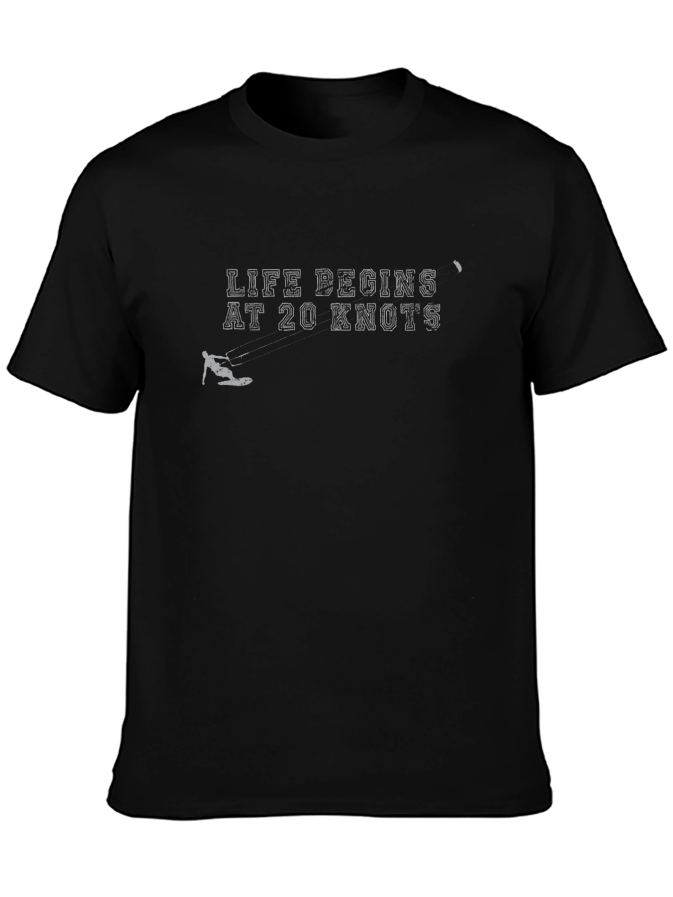 Life Begins at 20 Knots T-Shirt - Black