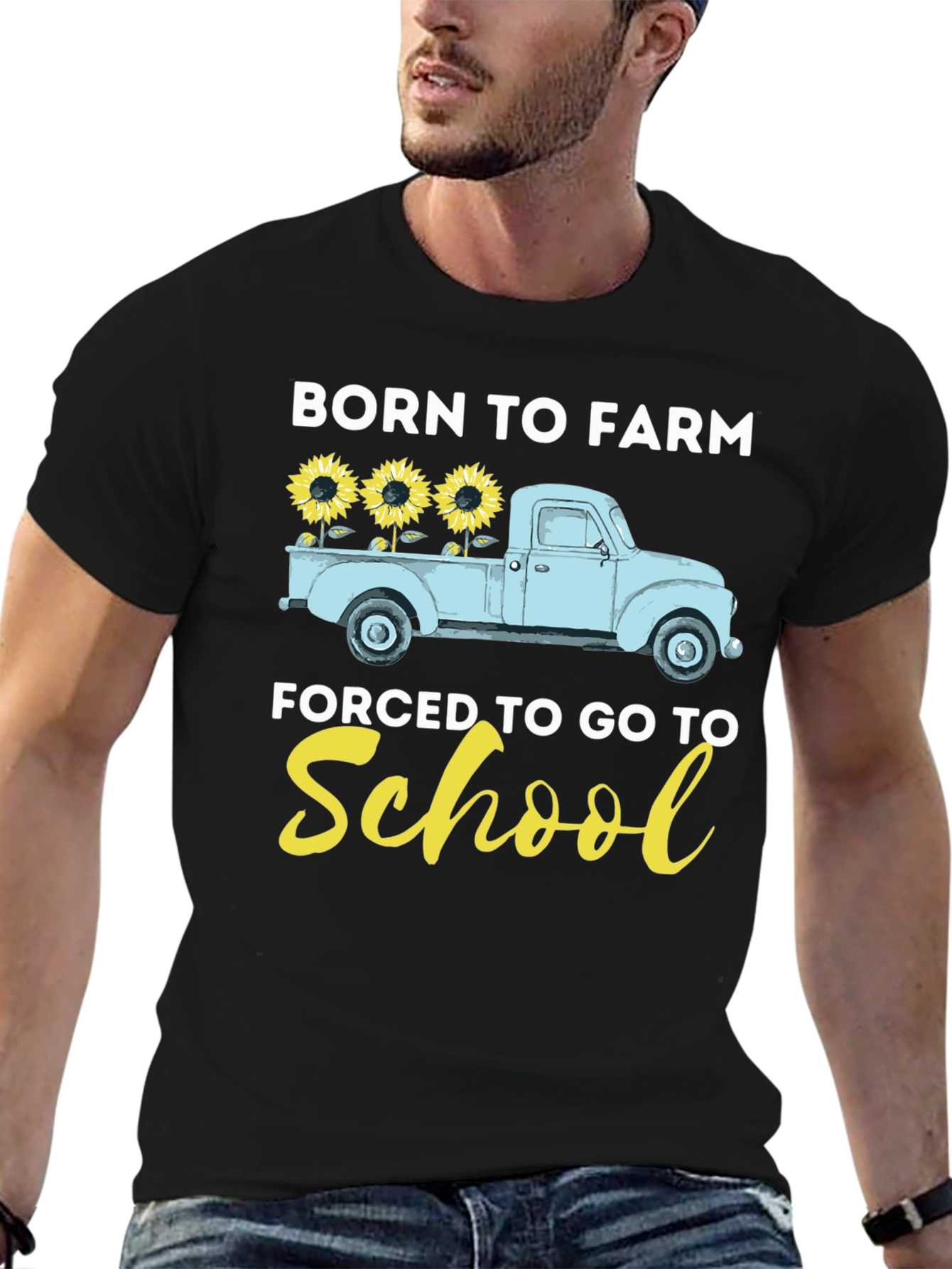 Born to Farm Truck Graphic T-Shirt