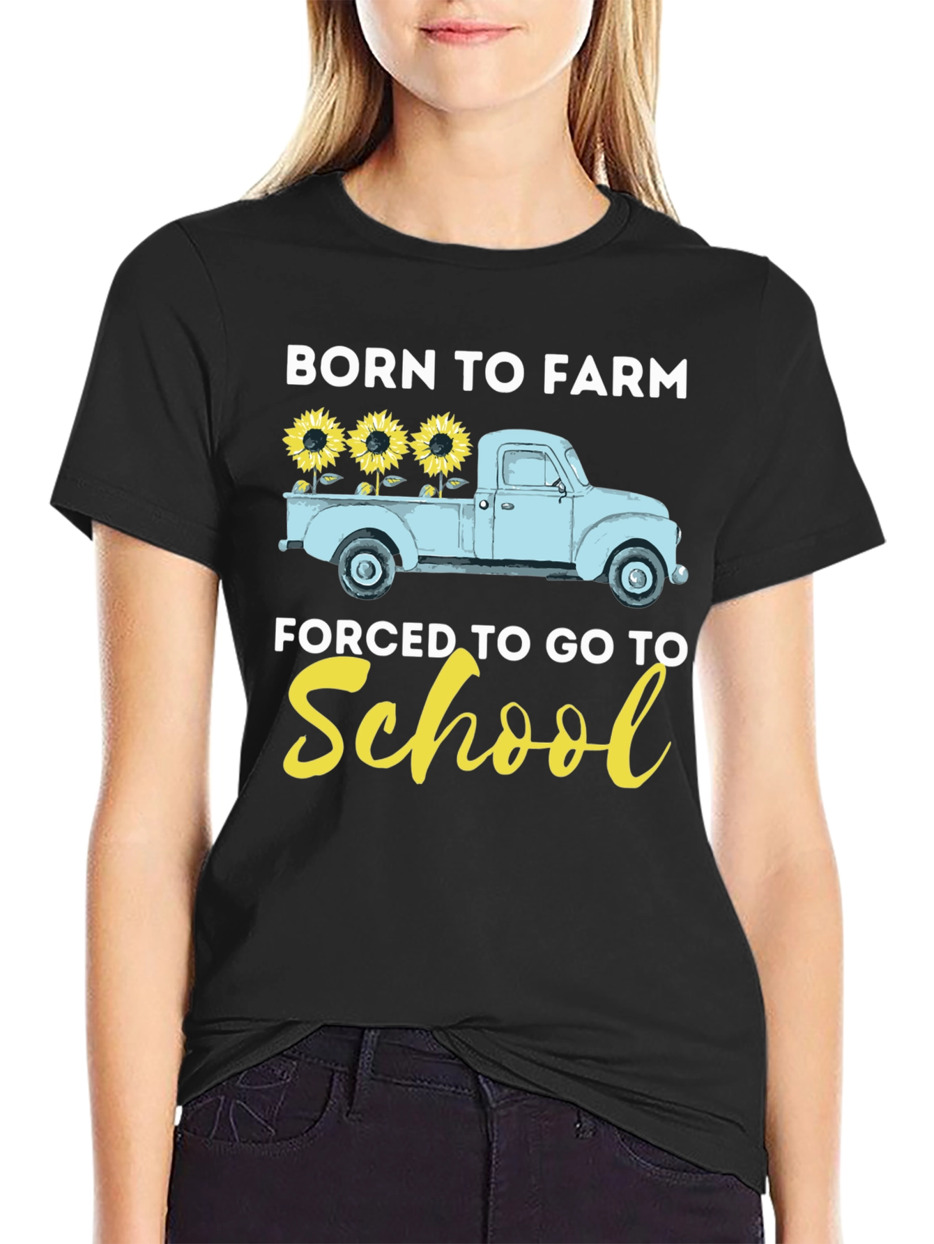 Born to Farm Truck Graphic T-Shirt
