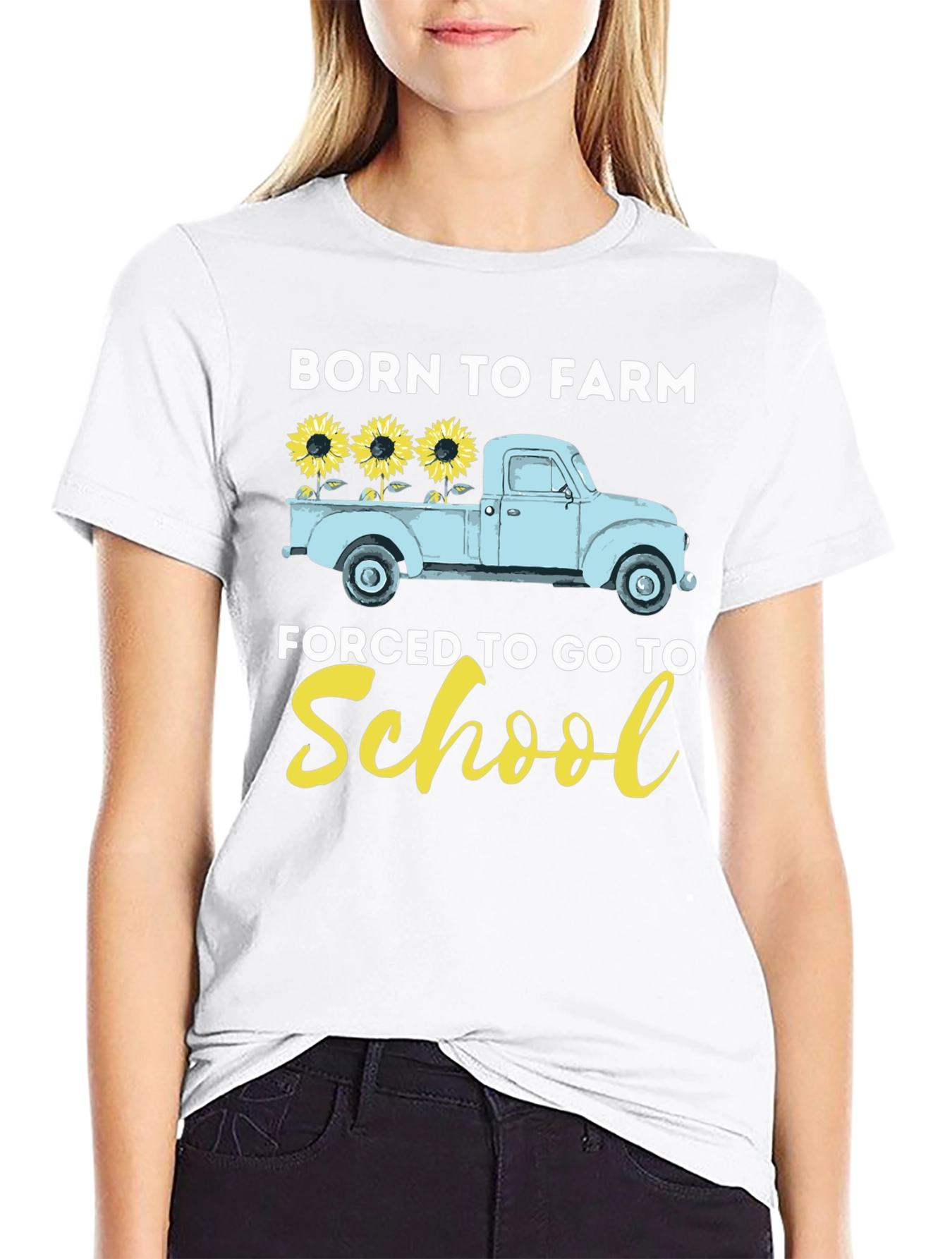 Born to Farm Truck Graphic T-Shirt