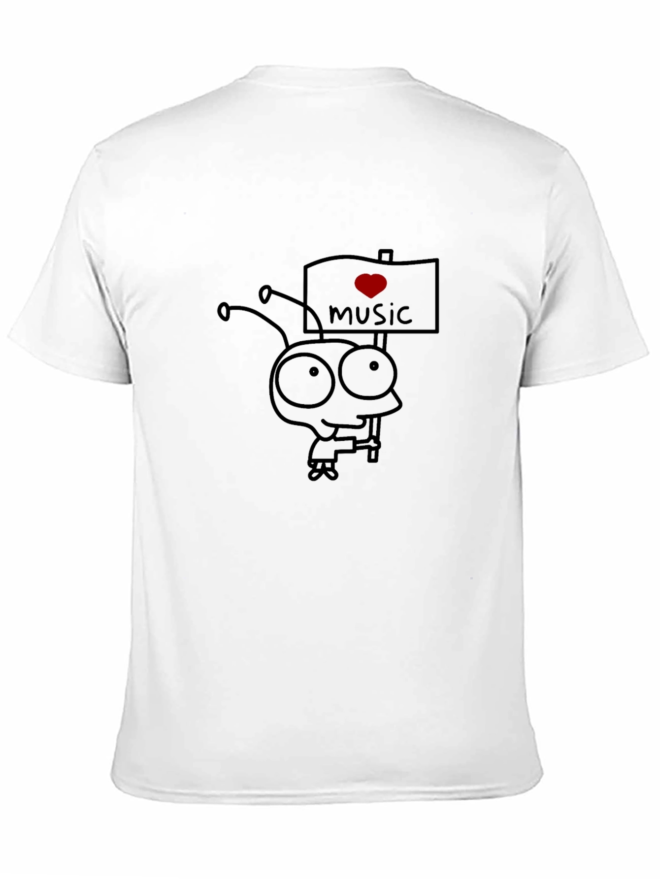 I Love Music Black T-Shirt