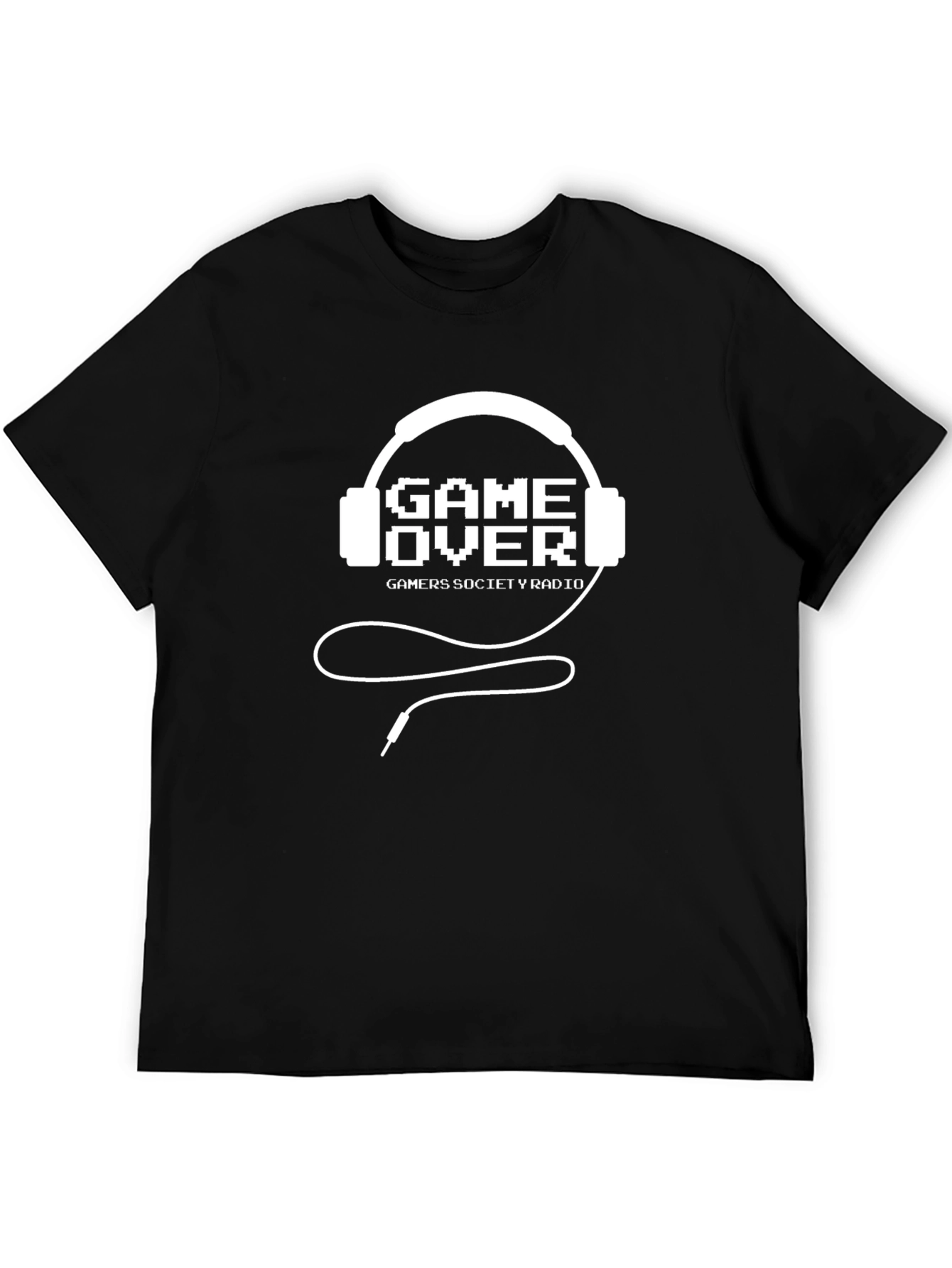 Game Over Headphone Gamer Society Radio T-Shirt