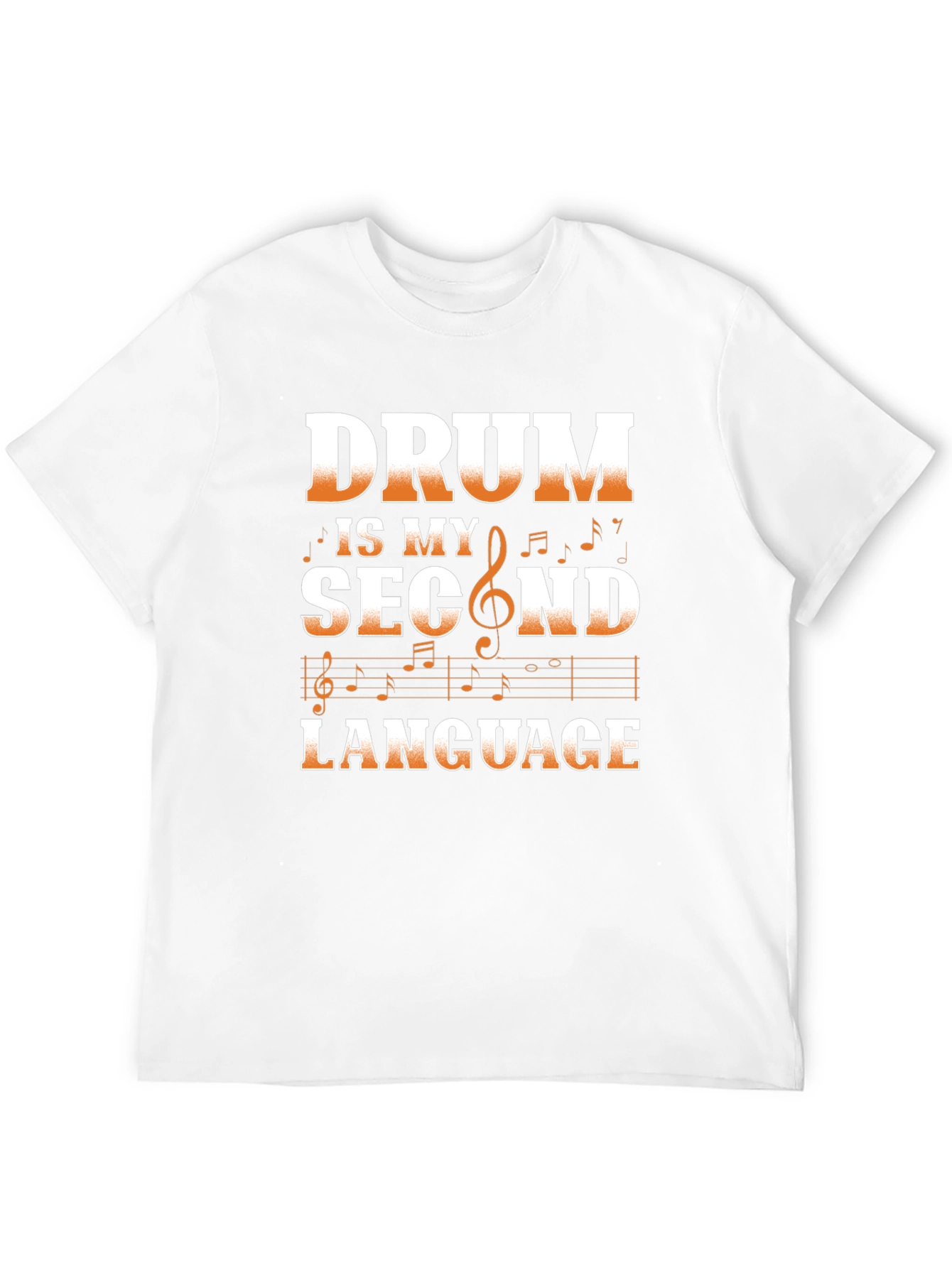 Drum is My Second Language Graphic Tee
